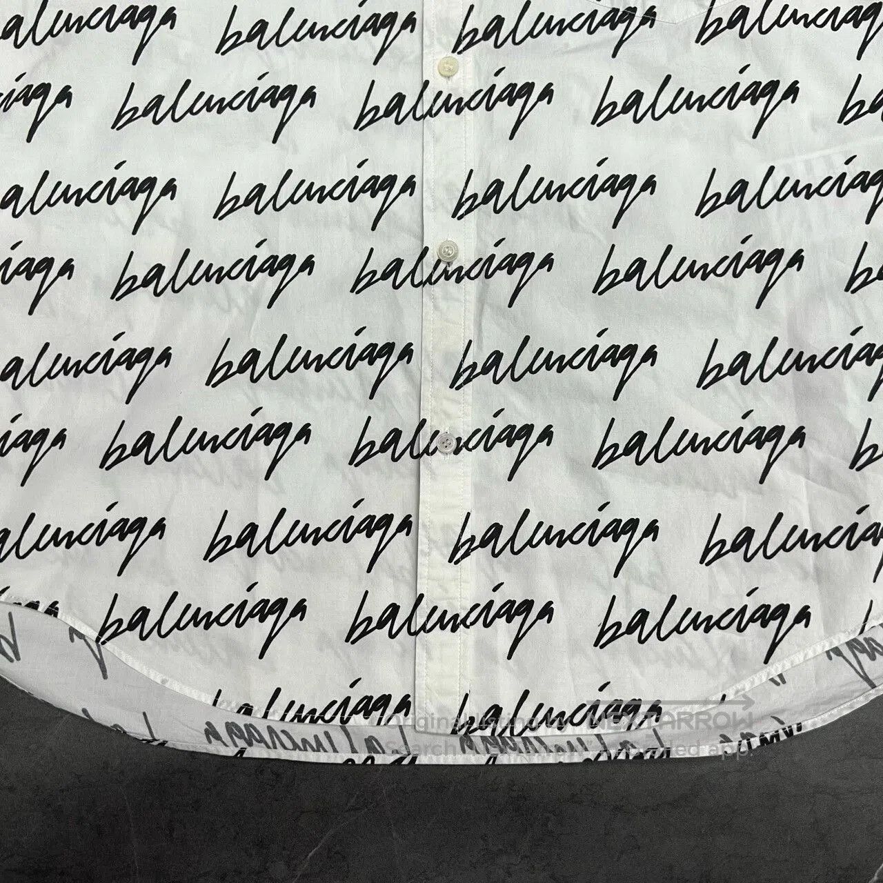 Balenciaga Balenciaga Graffiti Logo Print Shirt. Size US S / EU 44-46 / 1 - 3 Thumbnail