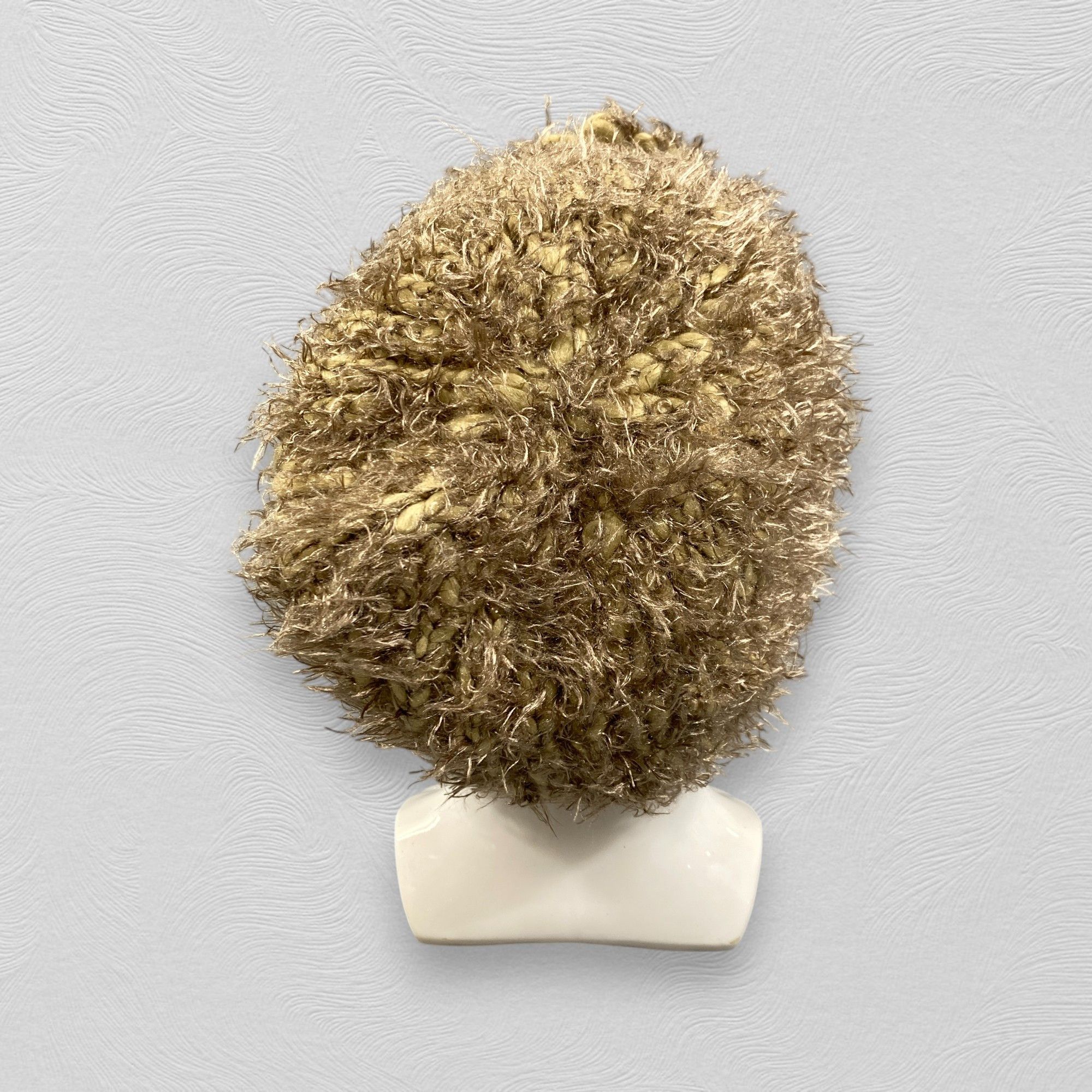 Japanese Brand Ribbon Brown Fur Beanie -BN675 Size ONE SIZE - 3 Thumbnail