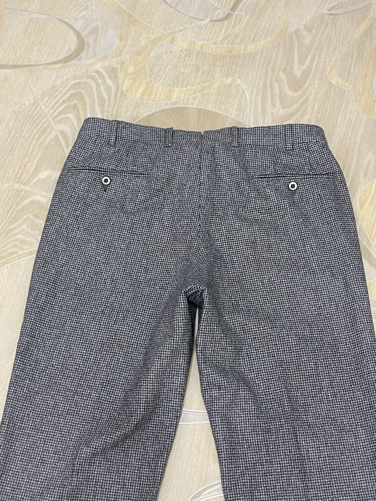 Ermenegildo Zegna Ermenegildo Zegna grey wool Houndstooth dress casual pants Size US 32 / EU 48 - 17 Thumbnail
