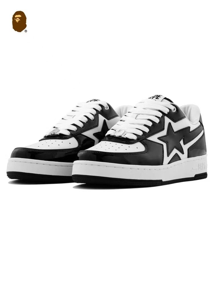 Bape BAPE STA lcon LOW BLACK Size US 12 / EU 45 - 1 Preview