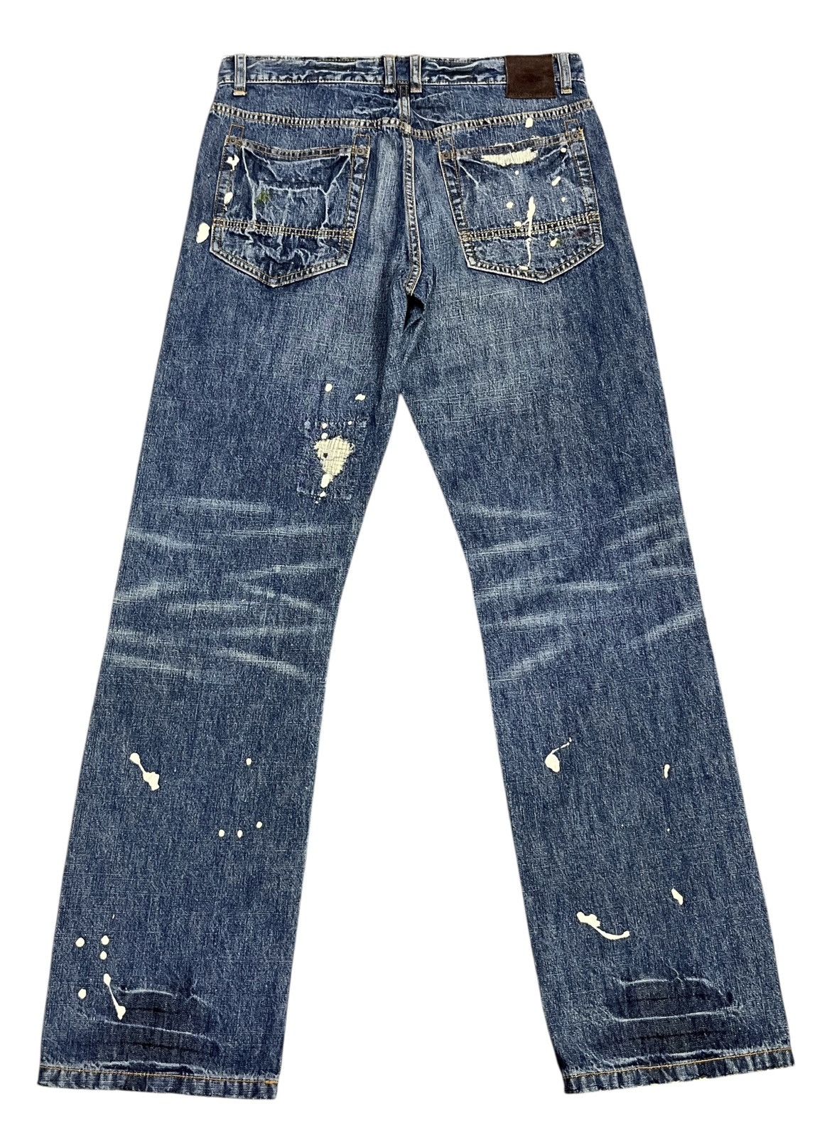 Sugar CUBE SUGAR "Union Made" Distressed Grunge Jeans Size 30" Size US 30 / EU 46 - 3 Thumbnail