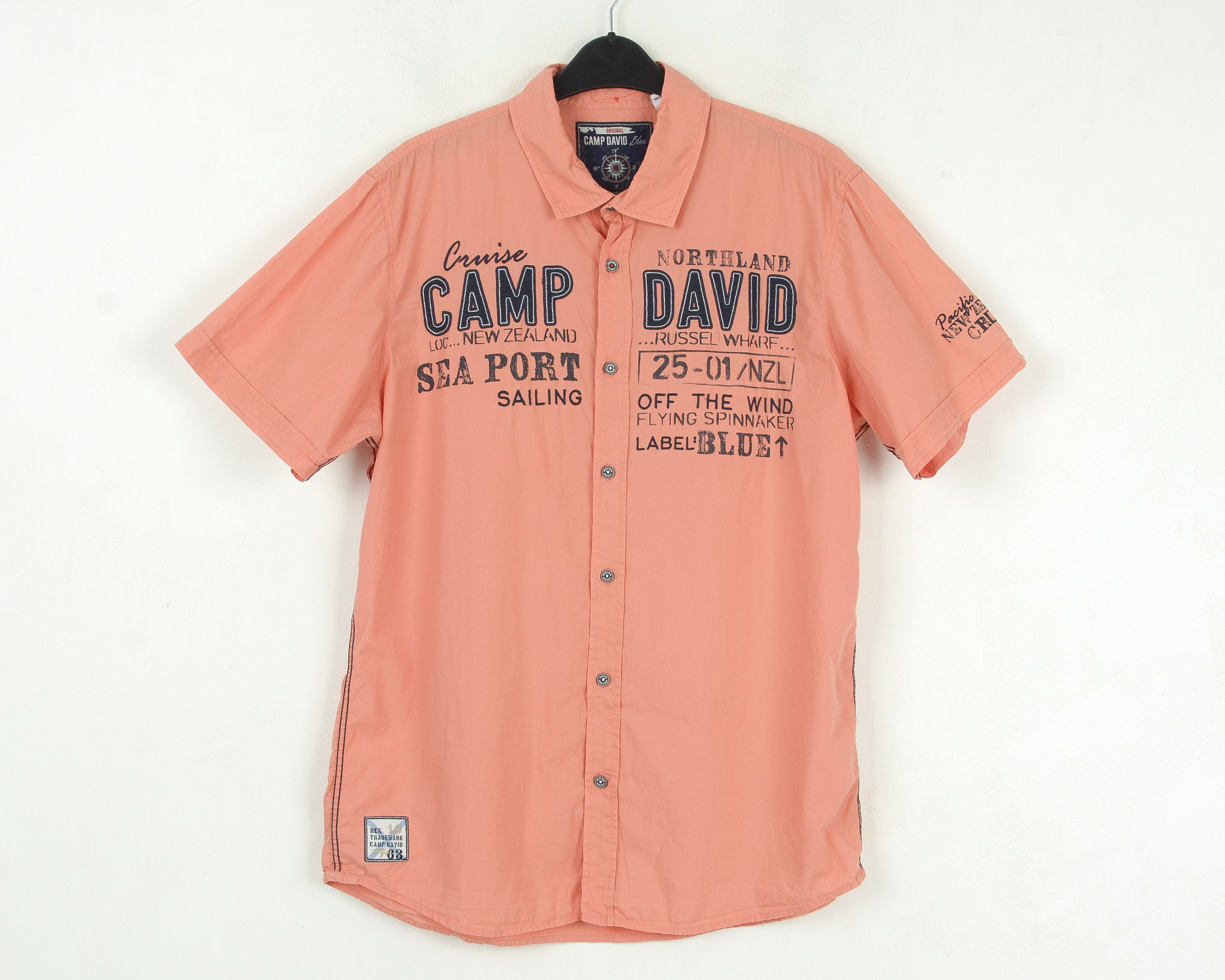 Camp David Short Sleeve Shirt Button Embroidery Casual Regular Fit Top Size US M / EU 48-50 / 2 - 1 Thumbnail