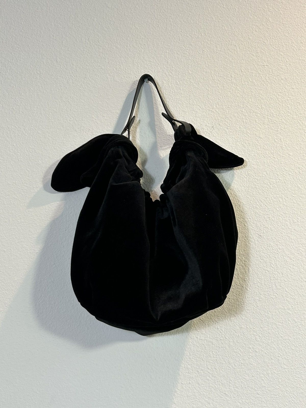 Simone Rocha Double Bow Bonded Velvet Bag | Grailed