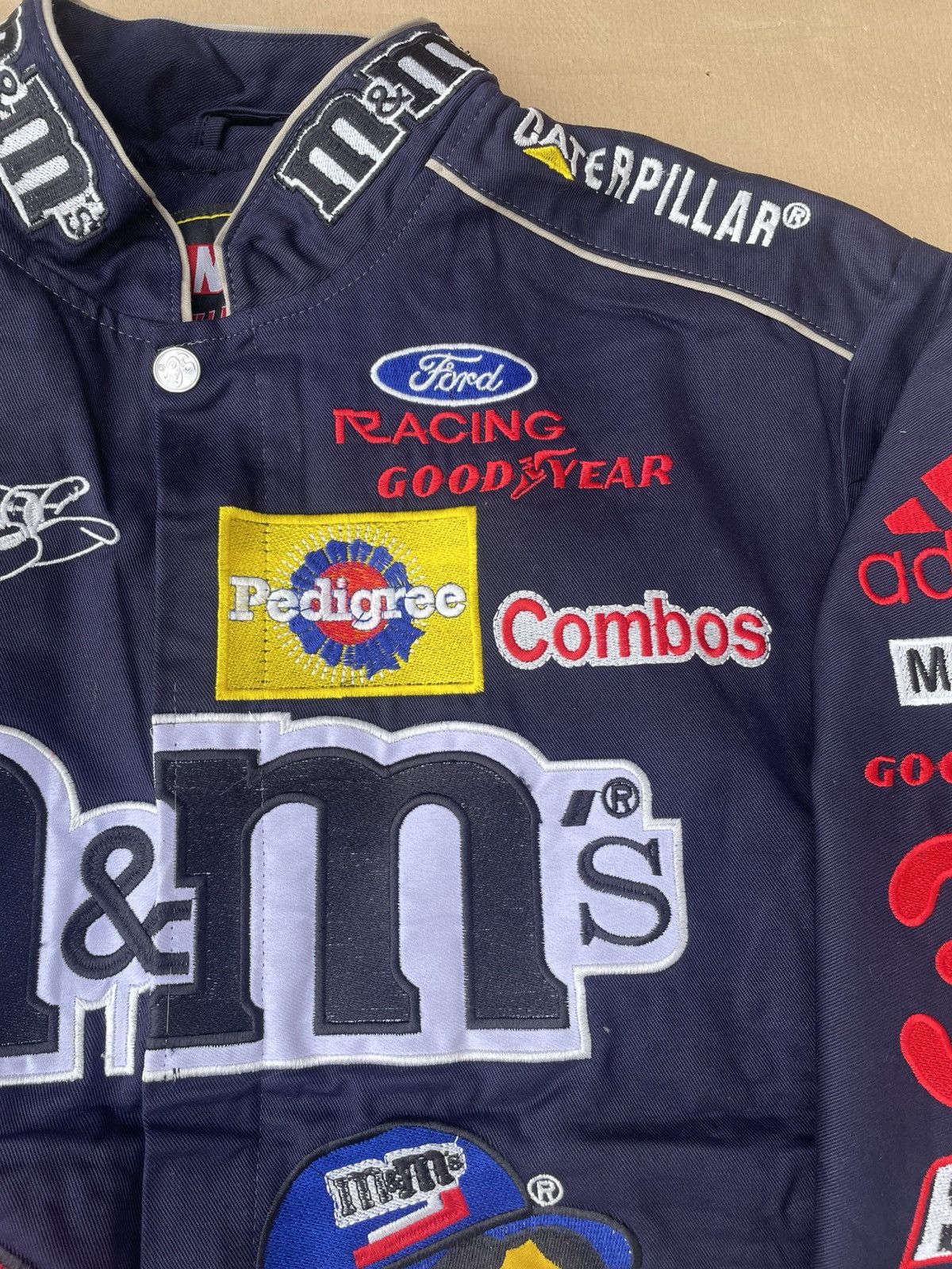 NASCAR × Vintage 🆘Rare🆘 Vintage JH Design M&M's NASCAR racing jacket navy L Size US L / EU 52-54 / 3 - 6 Thumbnail