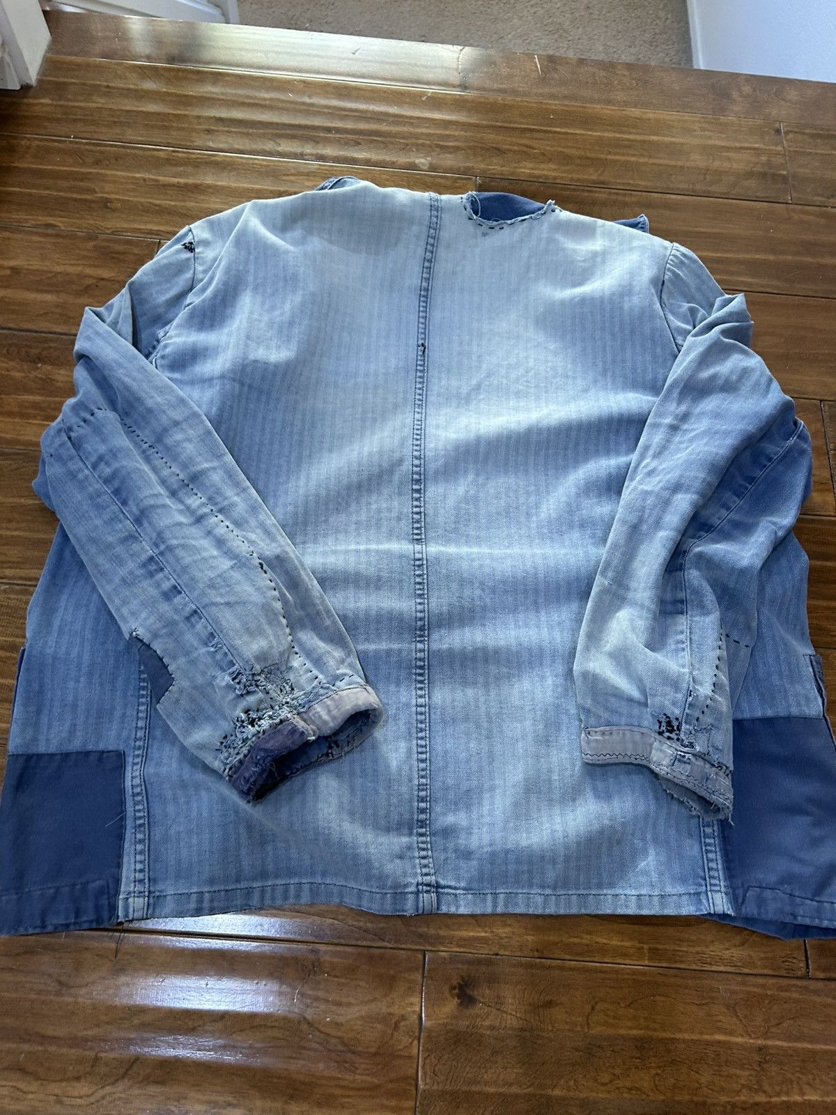 Vintage Vintage 1930s French Baumwolle Patchwork Button-Up Size US M / EU 48-50 / 2 - 9 Thumbnail