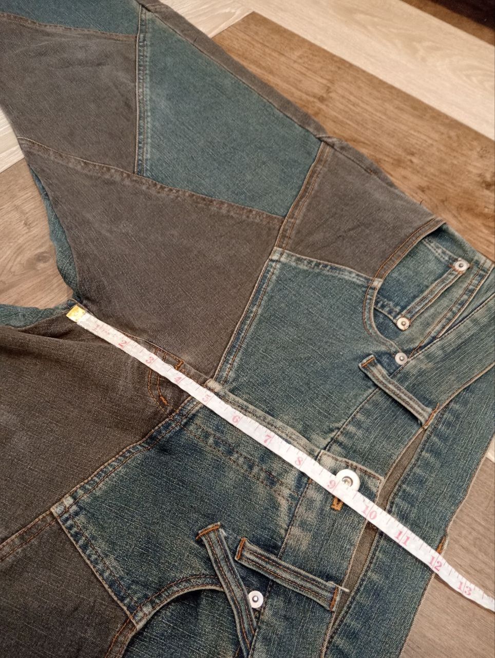 Japanese Brand JAPANESE MODERN LOVERS PATCHWORK STRETCH JEANS Size US 34 / EU 50 - 10 Thumbnail