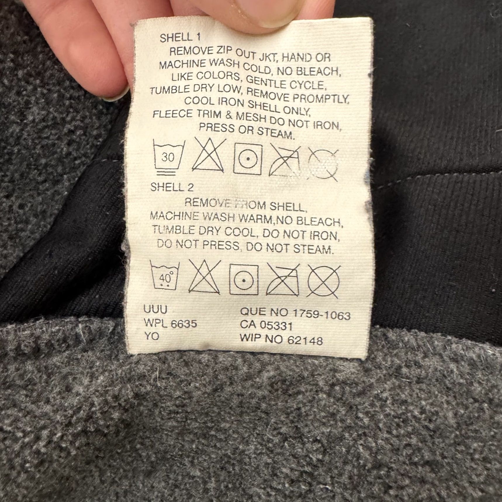 Vintage Woolrich Jacket Mens M Gray Full Zip Fleece Lined Ash Outdoor Warm Pullover Size US M / EU 48-50 / 2 - 7 Thumbnail