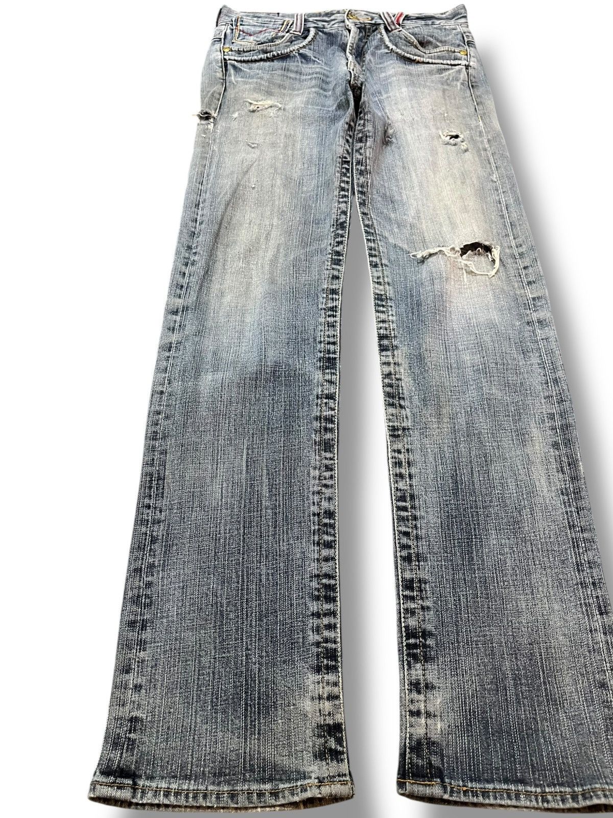Japanese Brand Vintage Japanese Brand Faded Buckle Belt Distressed Denim Size US 30 / EU 46 - 3 Thumbnail