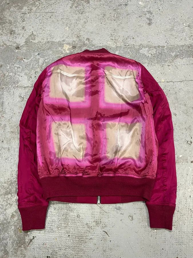Rick Owens SS2023 Rick Owens Red Reversible Abstract Bomber Jacket Size US M / EU 48-50 / 2 - 3 Thumbnail