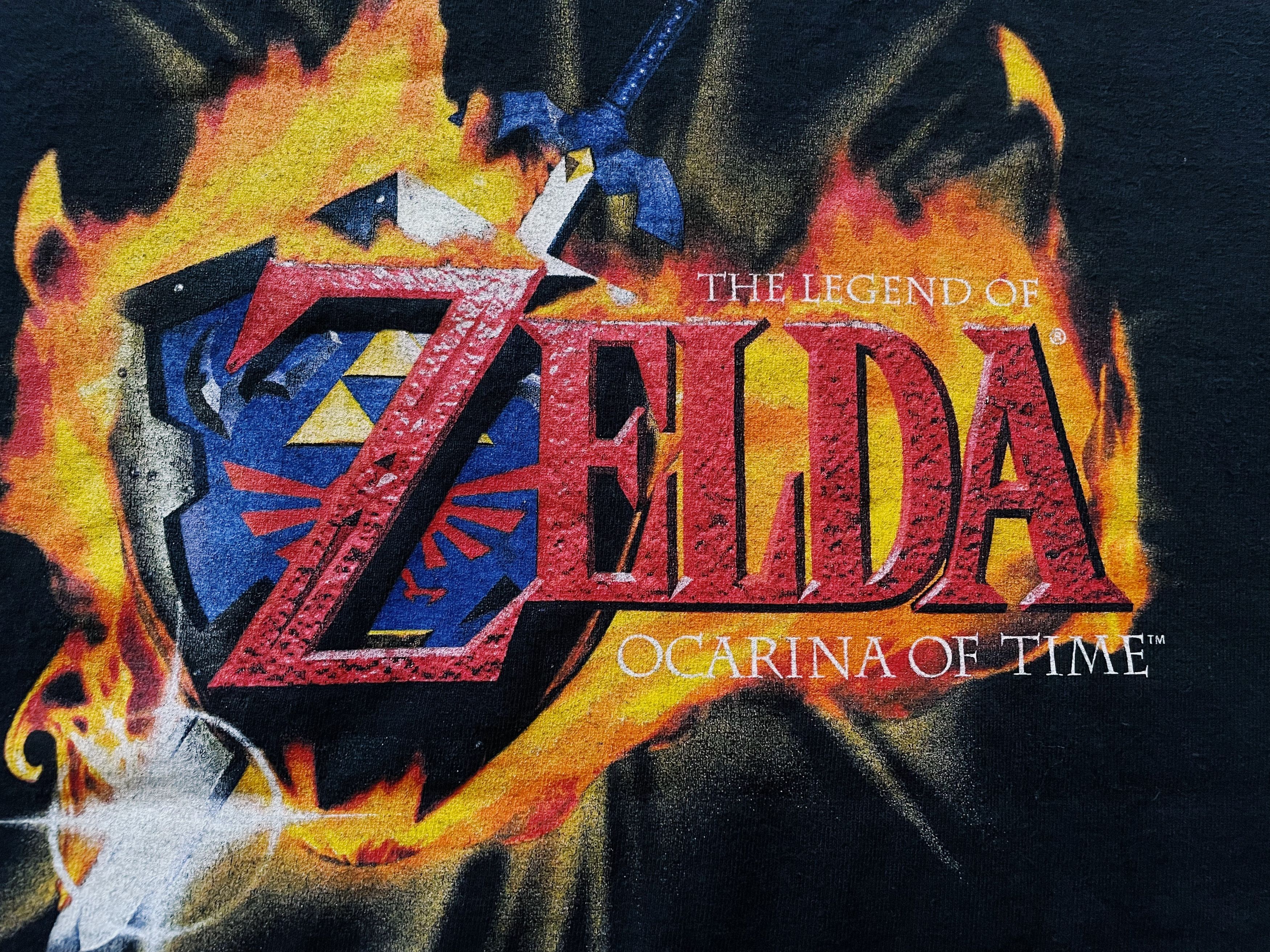 Nintendo Vintage 1998 Zelda: Ocarina of Time Nintendo 64 T-shirt Size US L / EU 52-54 / 3 - 3 Thumbnail