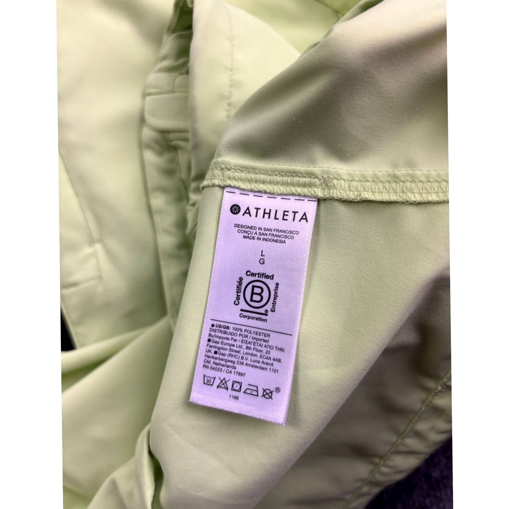Athleta Athleta Windbreaker Jacket Women L Lime Green Full Zip Hooded Pockets Lightweight Wind-Resistant Quick Dry 1166 Size L / US 10 / IT 46 - 7 Thumbnail