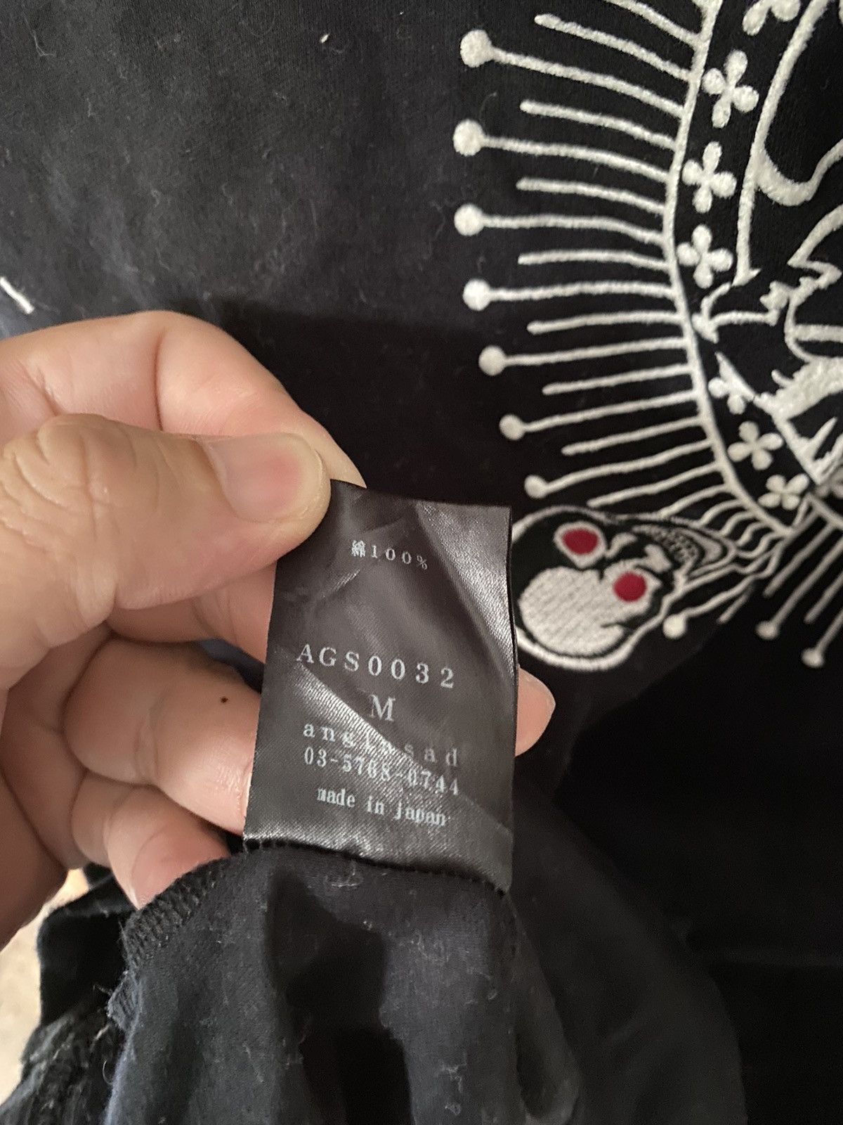 KMRii 2000s Anglasad Japan embroidered Skull trinity Size US S / EU 44-46 / 1 - 11 Thumbnail