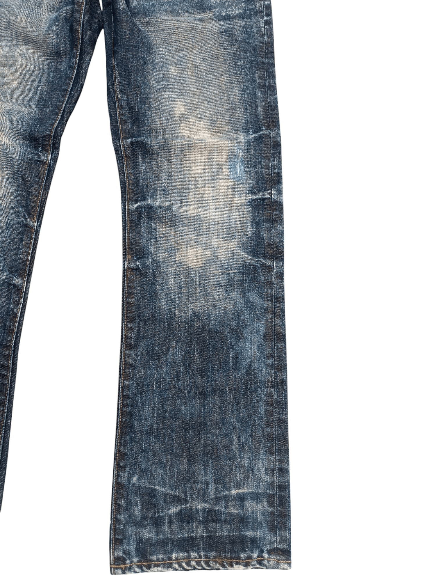 Tornado Mart STRIVERS & CO UNION MADE TIE DYE DISTRESSED WHISKERS FADED Size US 30 / EU 46 - 6 Thumbnail