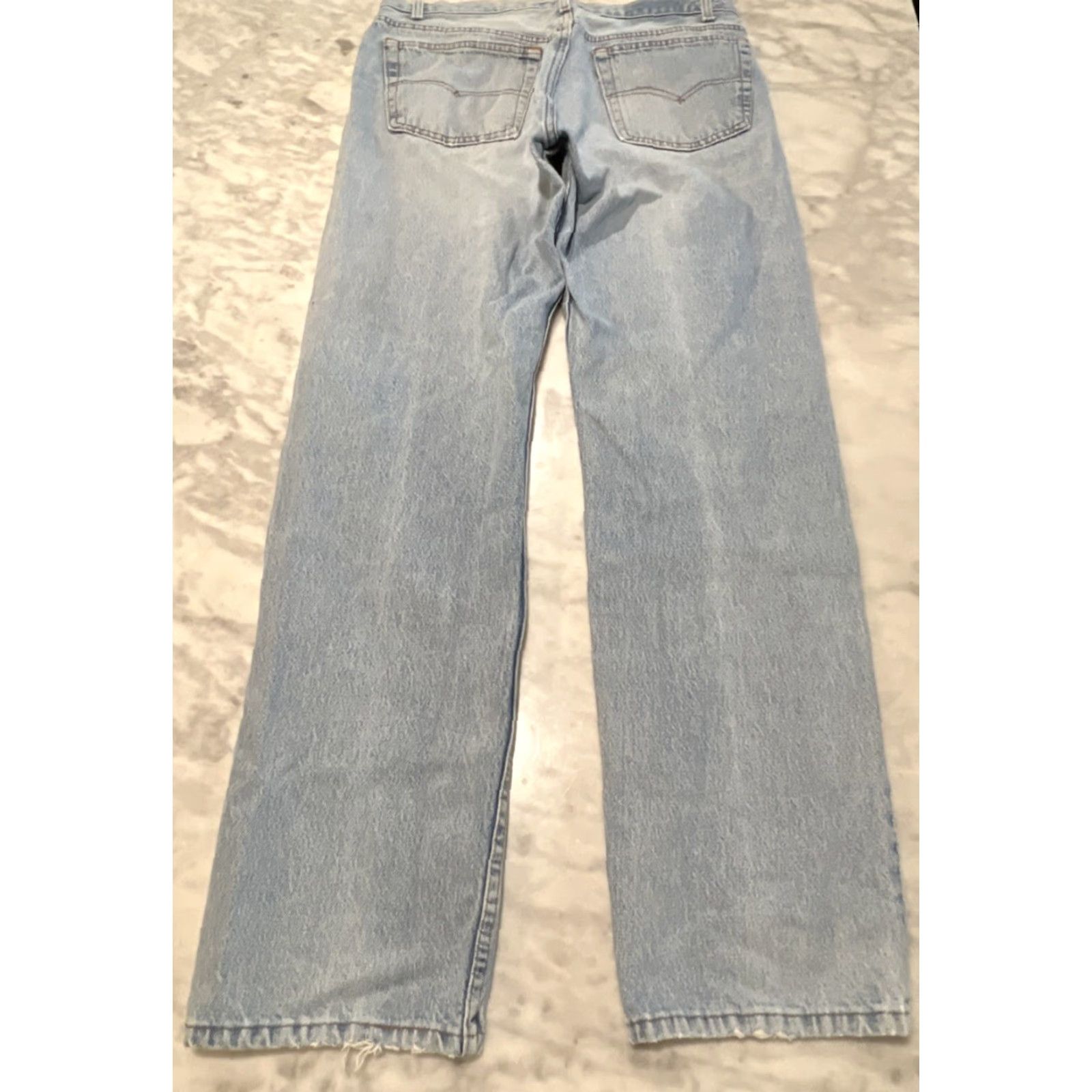 Levi's VINTAGE Levi's 501 Jeans Button Fly Light Faded 34x33 Levi'S 501 Series Men Denim Blue 90s USA Size US 34 / EU 50 - 3 Thumbnail