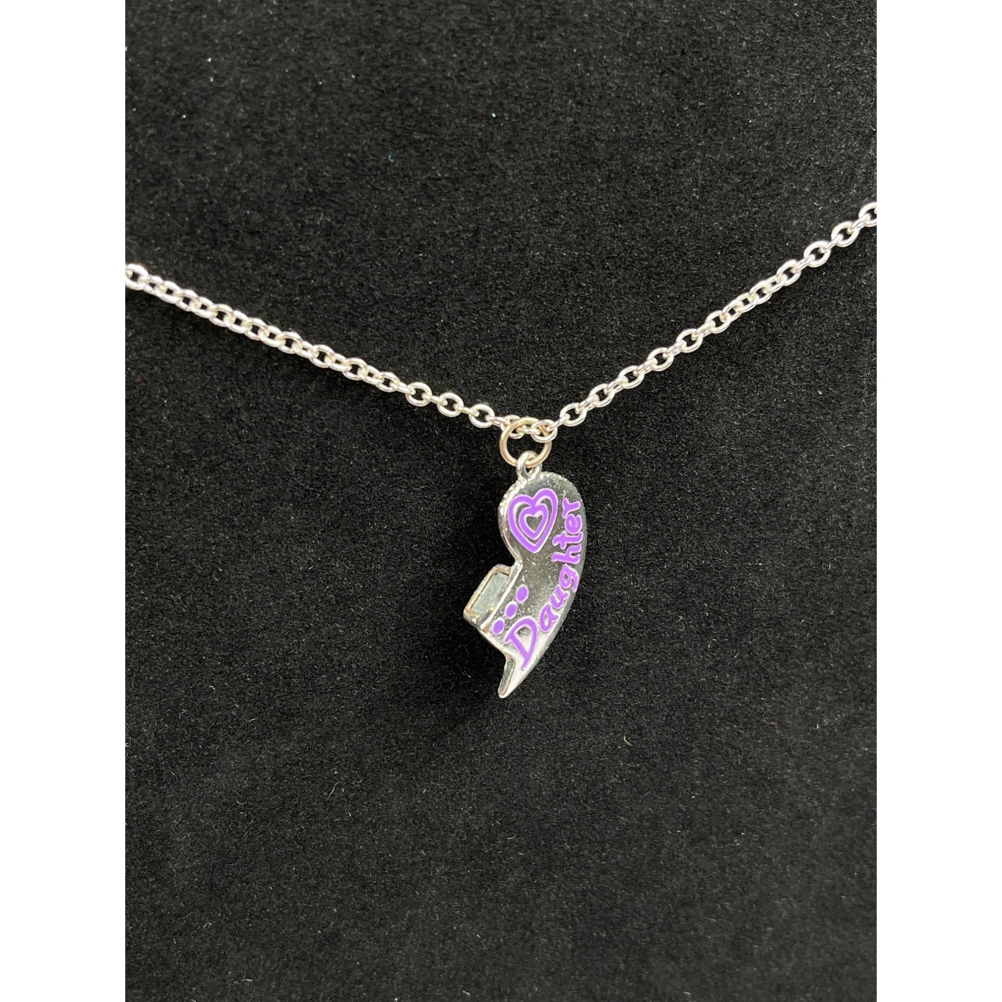 Other Mother and Daughter Heart Pendant Necklace Set SKU 055 Size ONE SIZE - 4 Thumbnail