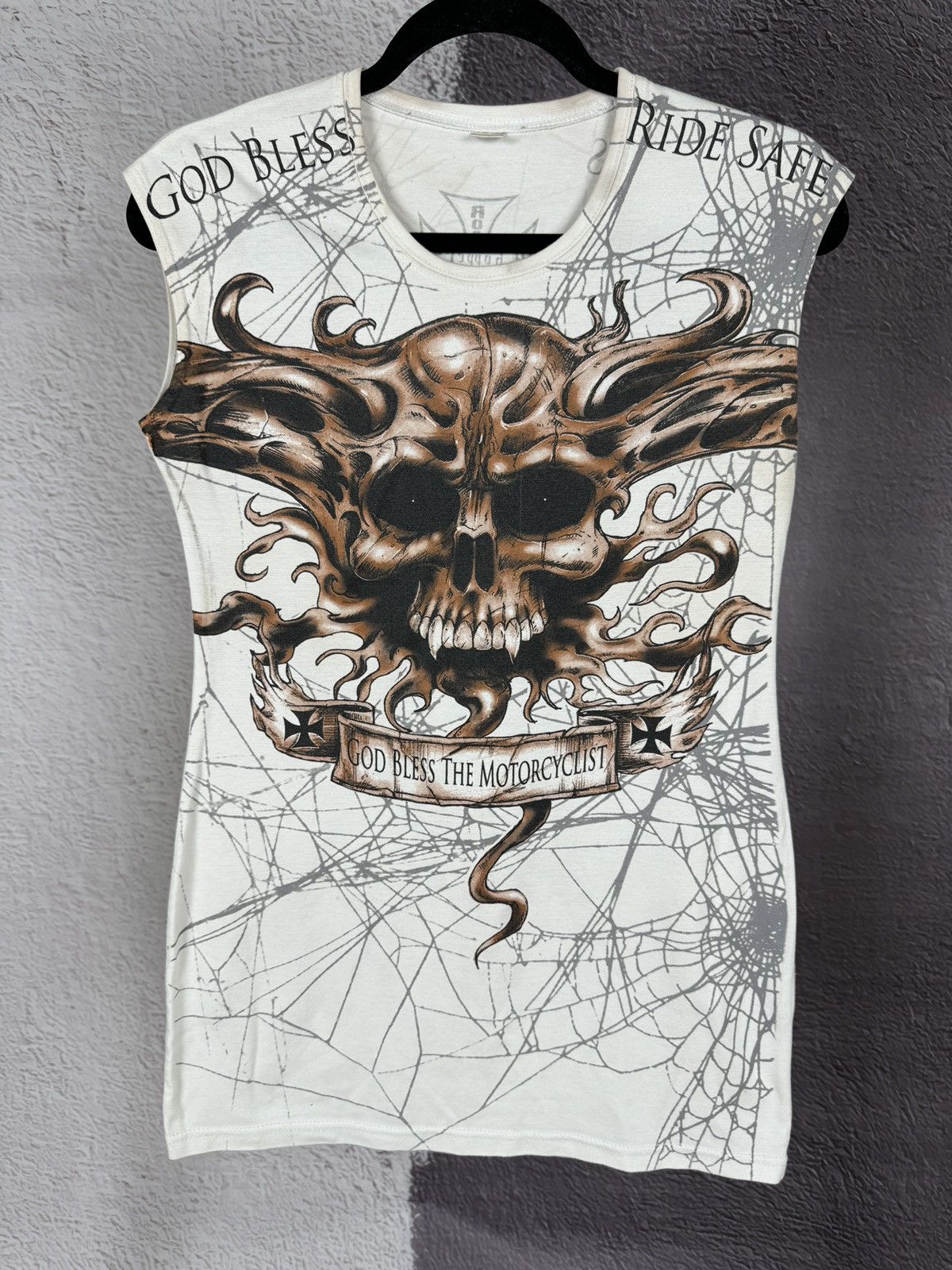 Other Vintage Motorcycle Rock Rider Choppers tank top tee Angel Size L / US 10 / IT 46 - 3 Thumbnail