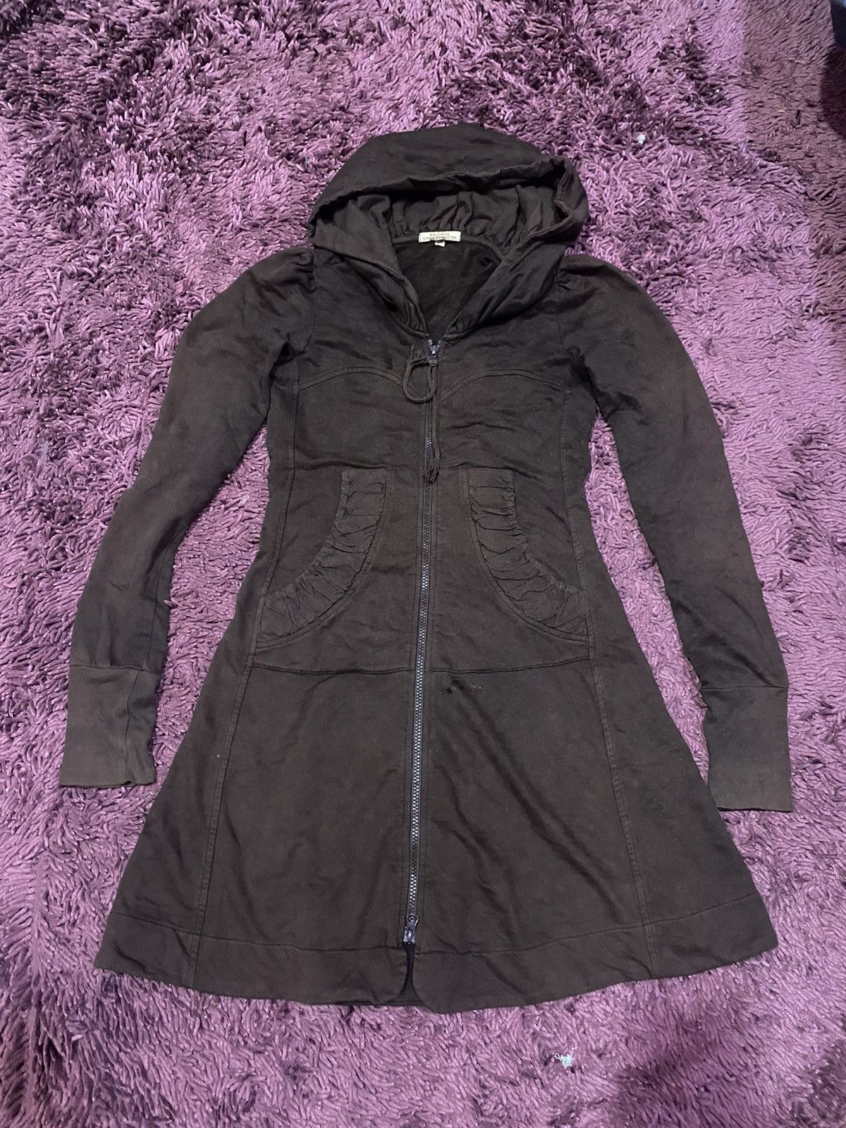 Image of Vintage Prairie Underground Long Cloack Hoodie Coat Jacket in Brown, Women's (Size XS)