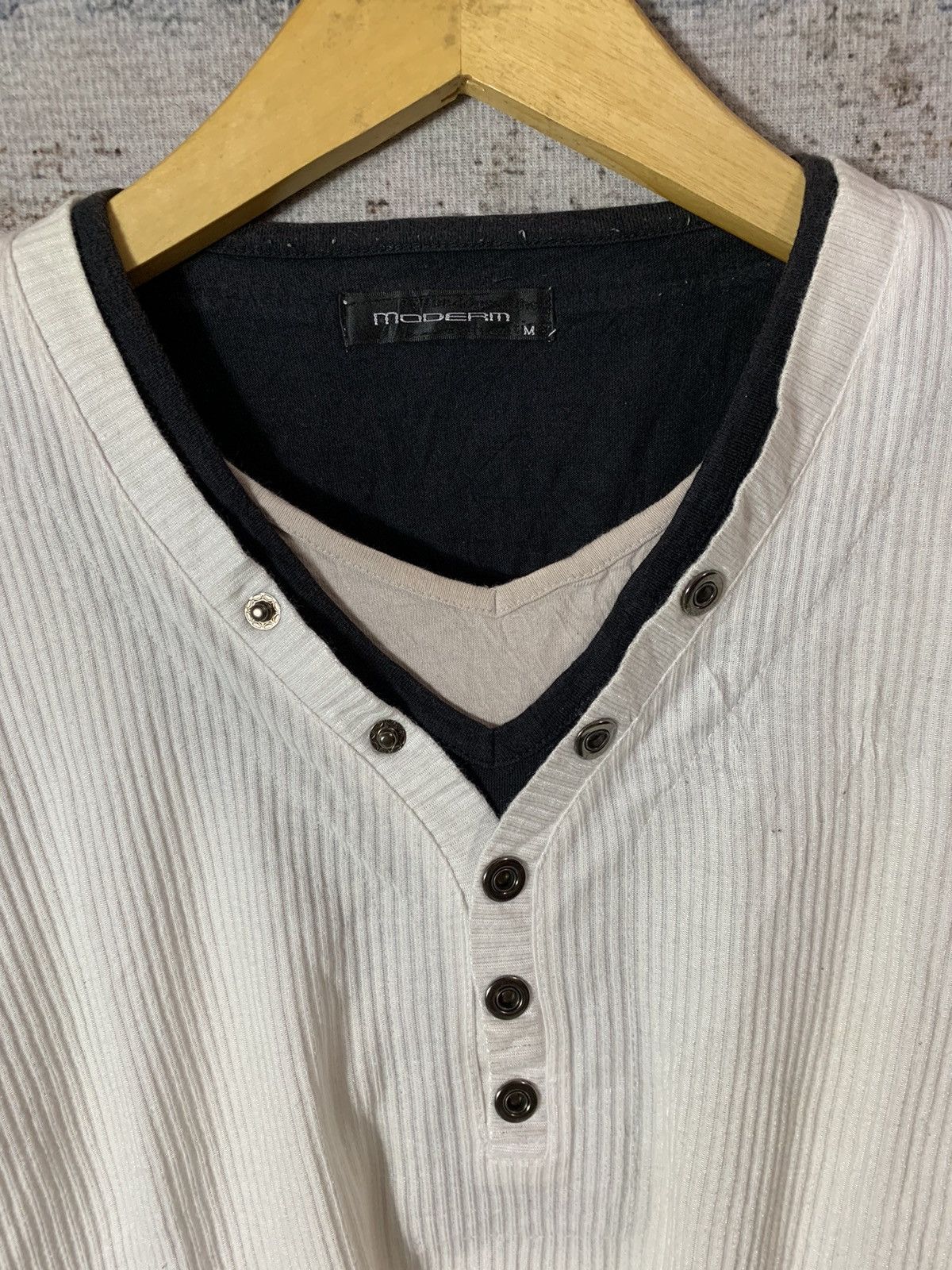 14th Addiction × KMRii × Yasuyuki Ishii Japanese Moderm Tripple Layer Collar Long sleeve Size US M / EU 48-50 / 2 - 3 Thumbnail