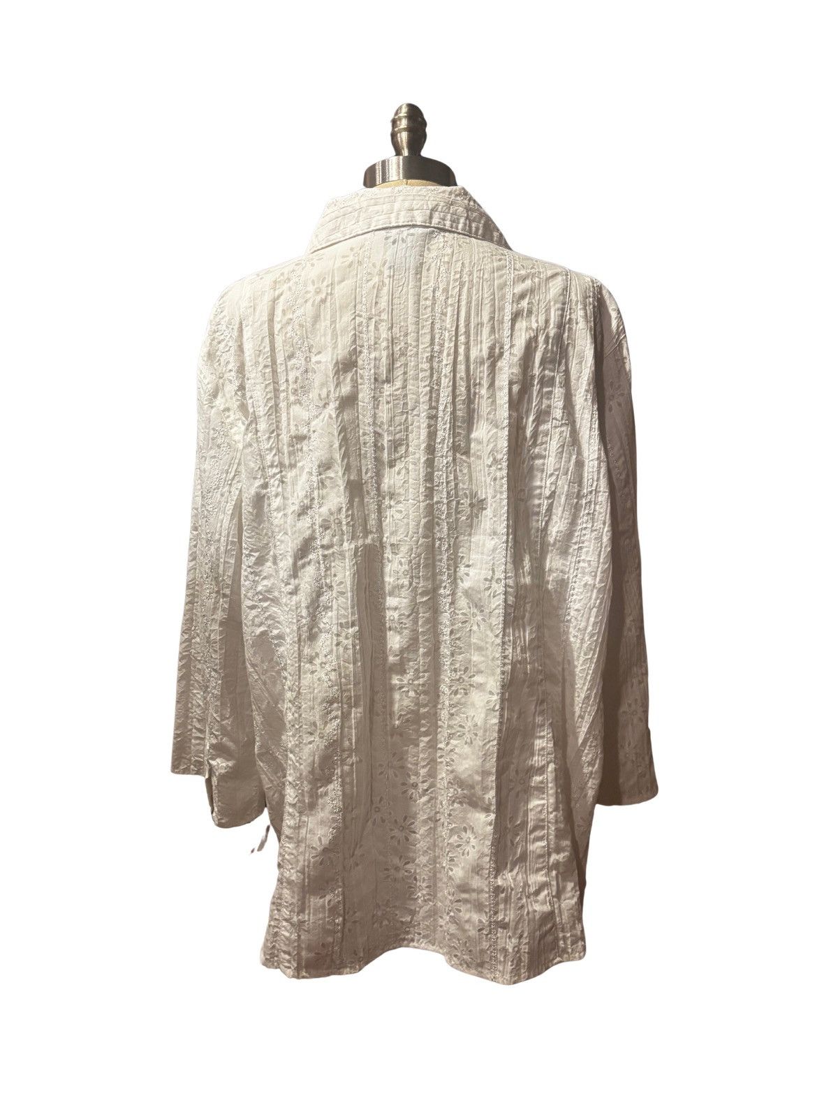 Other Women’s white embroidered Shirt.wt2525 Size XXL / US 16-18 / IT 52-54 - 8 Thumbnail