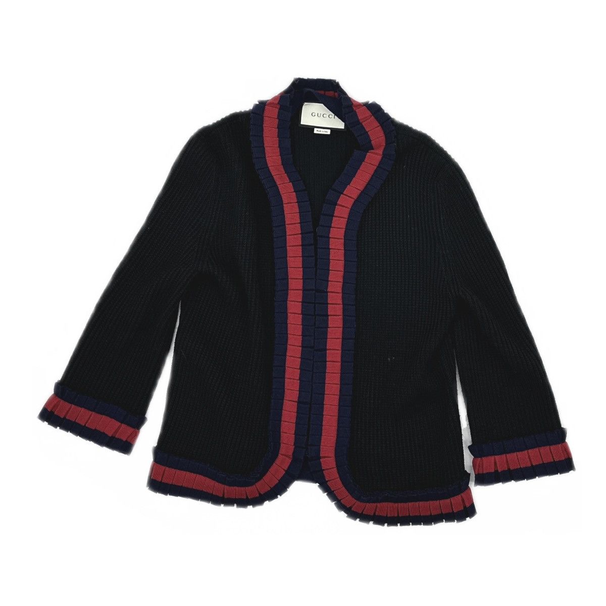 Gucci Gucci black wool cardigan Size M / US 6-8 / IT 42-44 - 1 Thumbnail