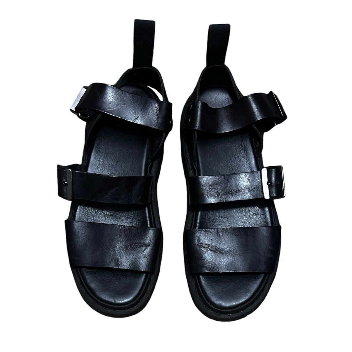 Designer × Dr. Martens × Vintage DR MARTENS AIR WAIR LEATHER SANDAL Size US 9 / EU 42 - 3 Thumbnail