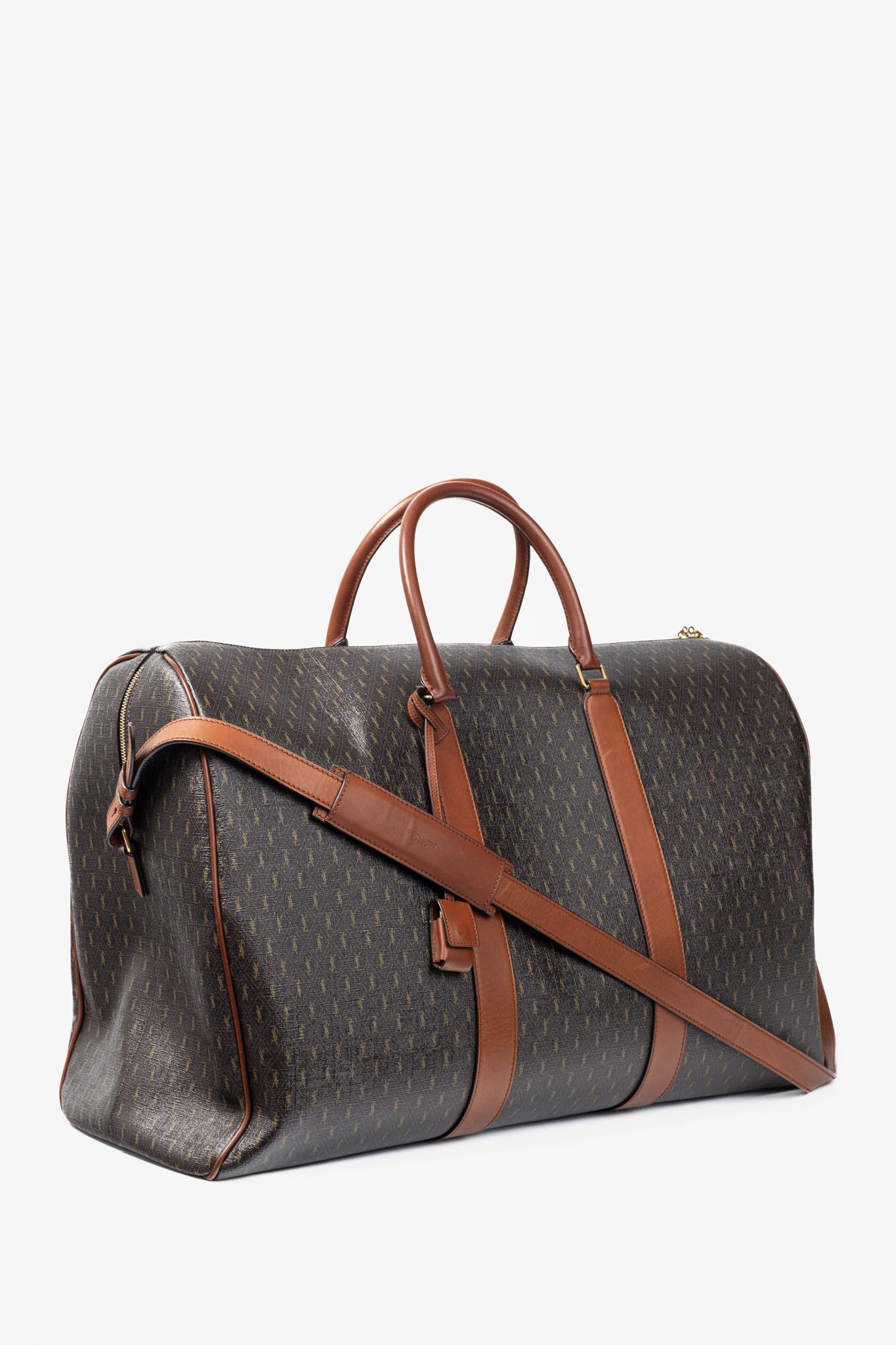 Saint Laurent Paris Saint Laurent Le Monogramme 72H Cassandre Canvas Duffle Size ONE SIZE - 2 Thumbnail