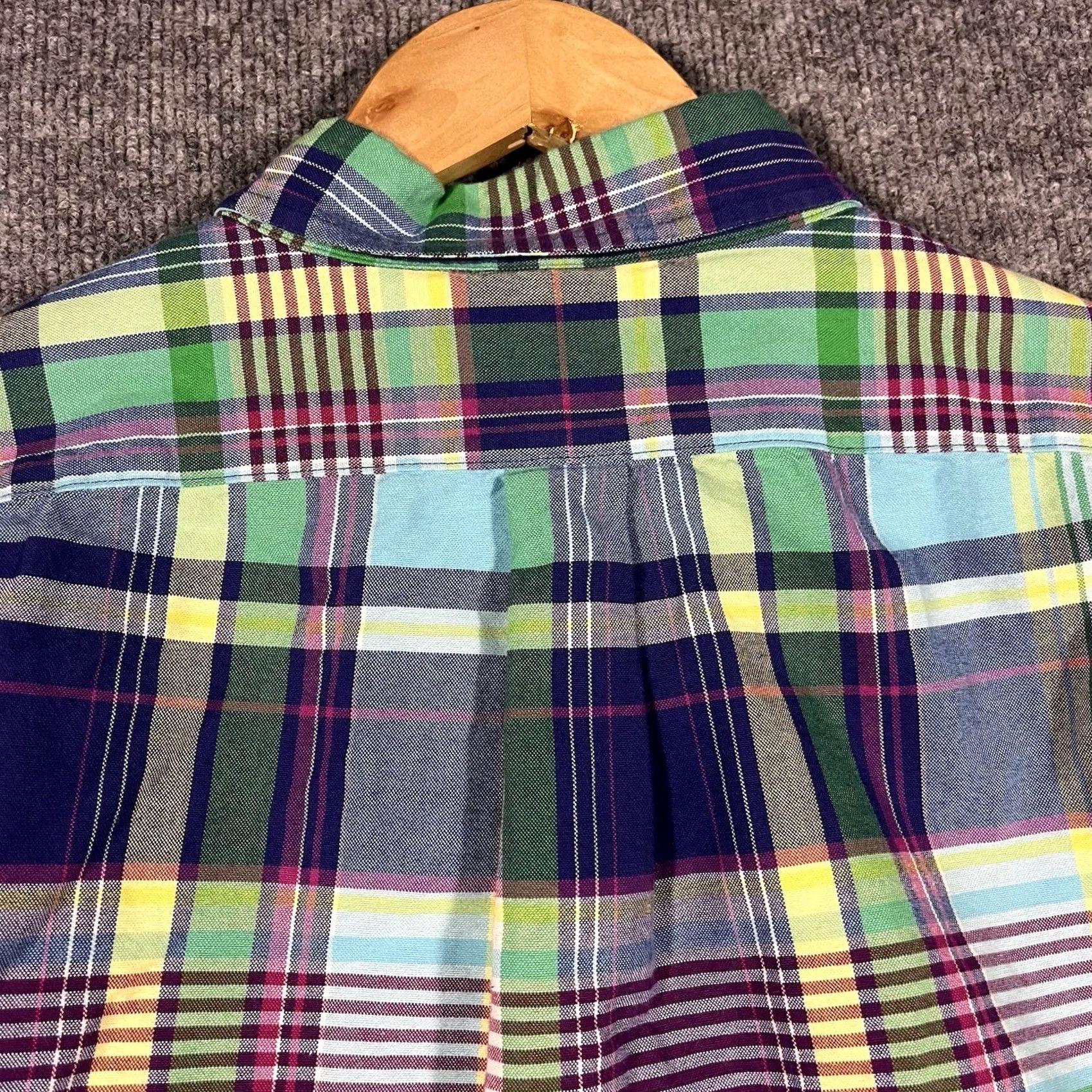 Polo Ralph Lauren Polo Ralph Lauren Plaid Shirt Mens XL Blue Green Long Sleeve Casual Button Pony Shirt Size US XL / EU 56 / 4 - 6 Thumbnail