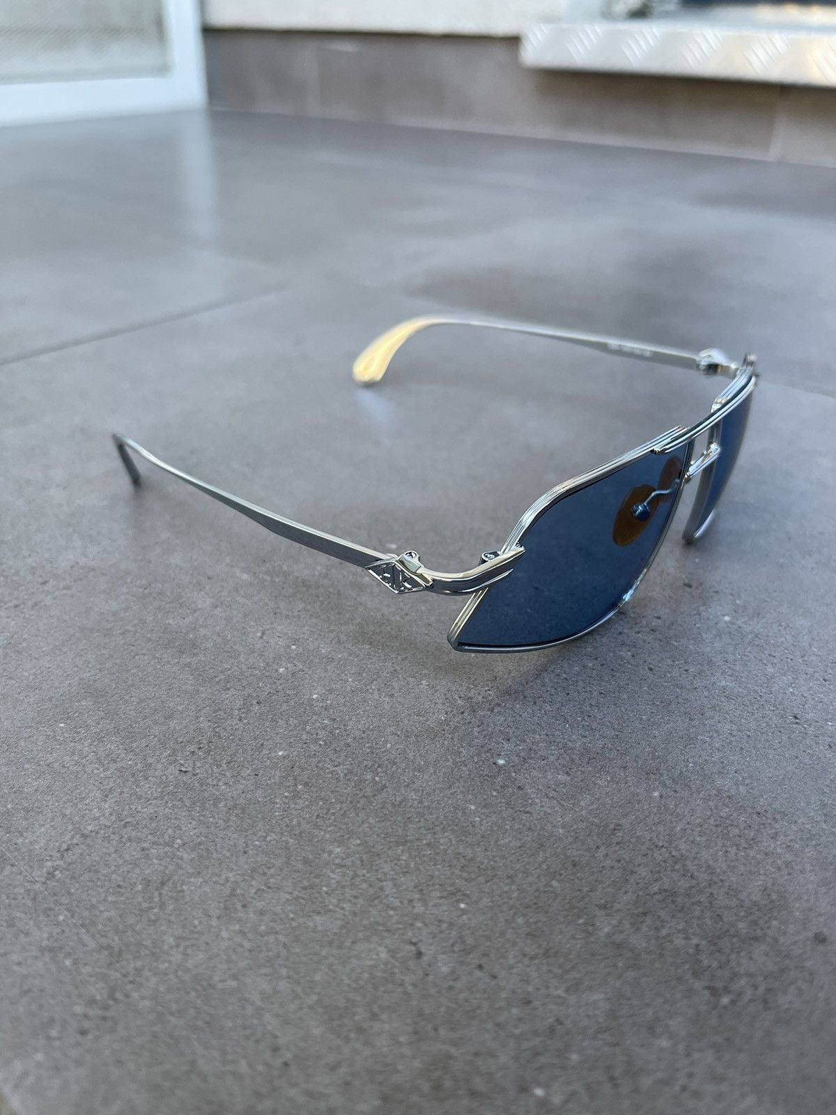 Han Kjobenhavn !DS! SS23 Han Kjobenhavn Demo High Silver Blue Sunglasses Size ONE SIZE - 10 Thumbnail