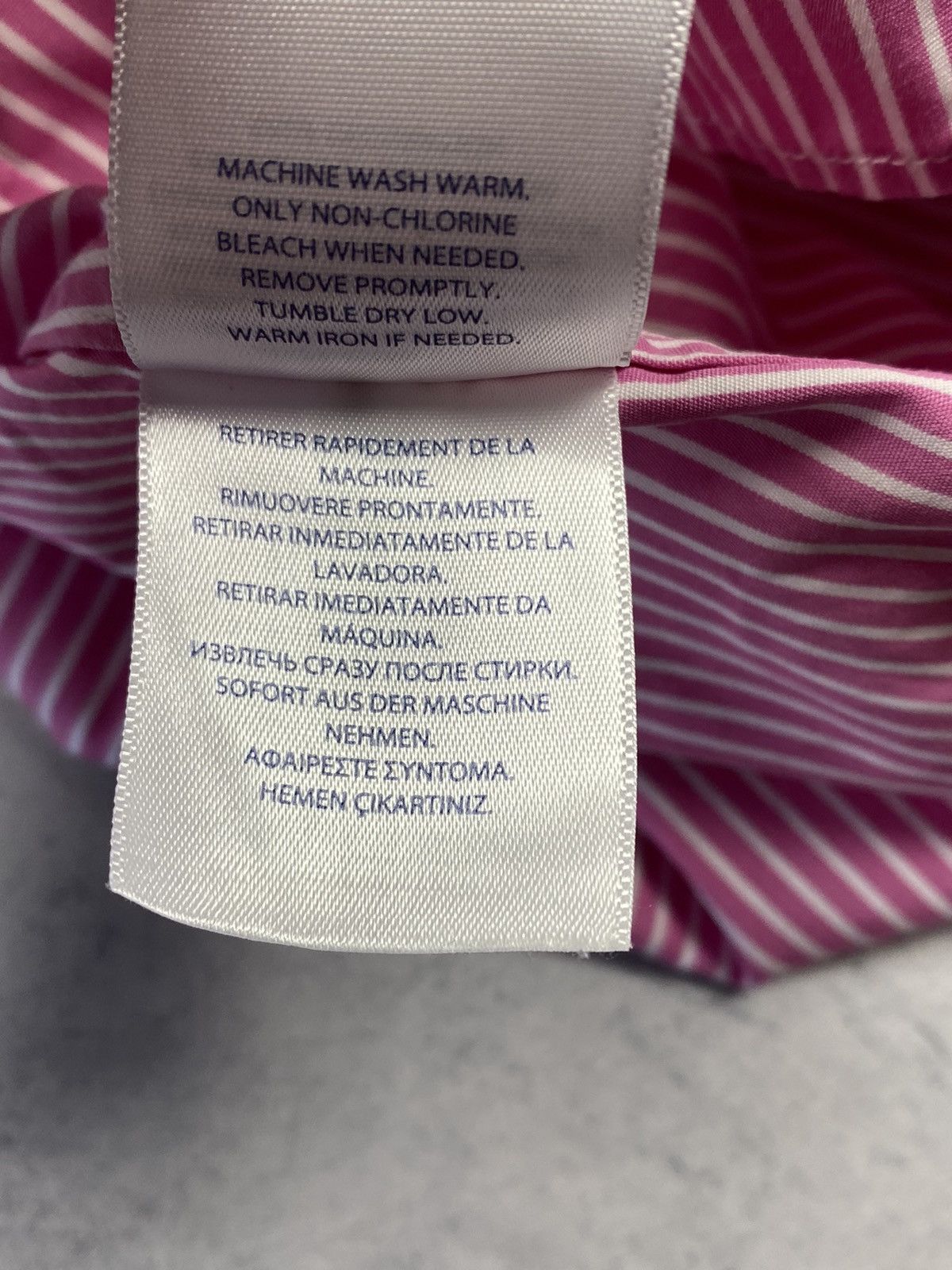 Polo Ralph Lauren Polo Ralph Lauren Striped Pink Button Up Shirt Long Sleeve Size US XL / EU 56 / 4 - 11 Thumbnail