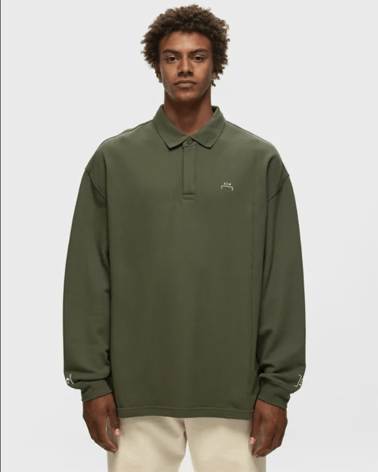 A-COLD-WALL* × Converse A Cold Wall x Converse Longsleeve Polo Green T-Shirt Size US S / EU 44-46 / 1 - 3 Thumbnail