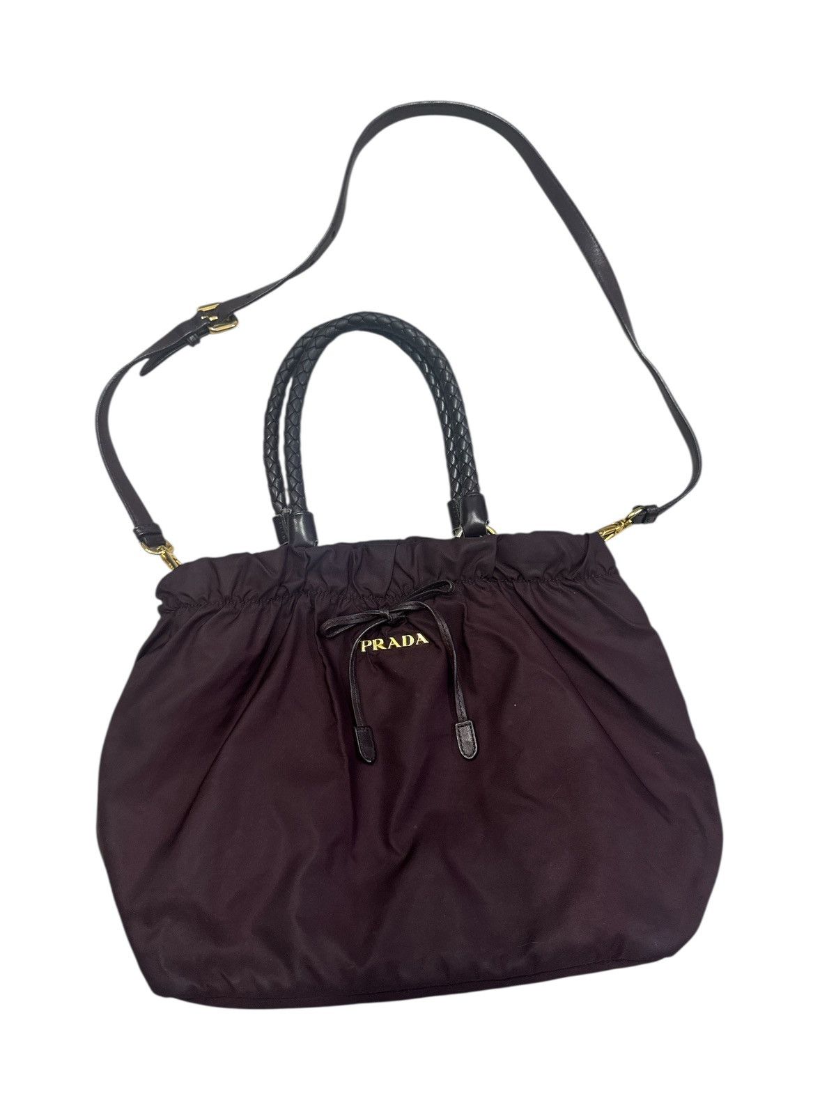 Prada PRADA TESSUTO BOW HANDBAG SHOULDER BAG Size ONE SIZE - 1 Thumbnail