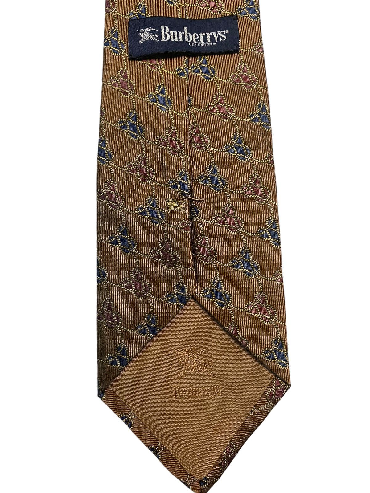 Burberry × Designer × Vintage 👍 Vintage Burberrys of London original authentic neck Ties Size ONE SIZE - 9 Thumbnail