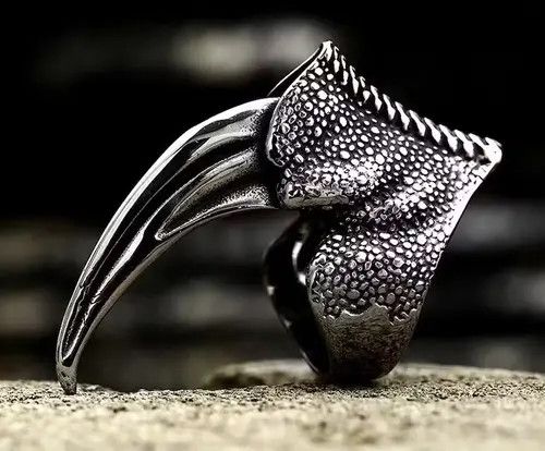 Jewelry Eagle Claw Stainless Steel Ring Size ONE SIZE - 4 Thumbnail