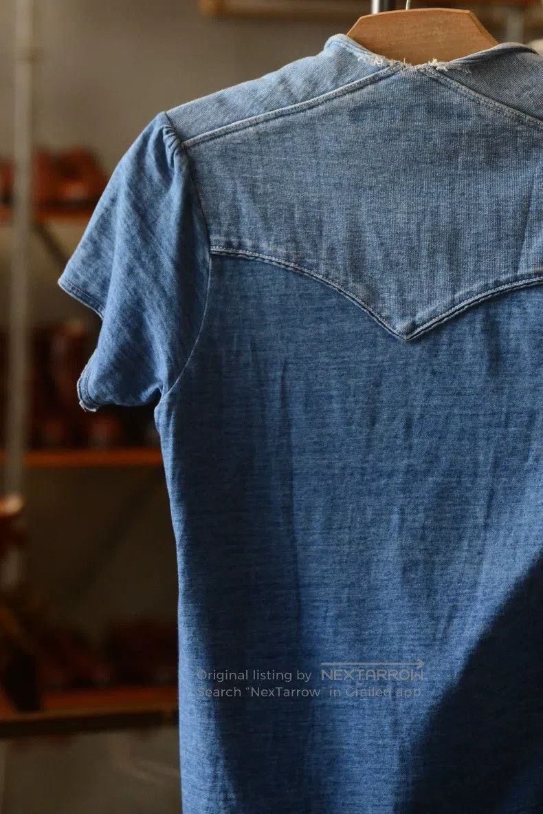 Kapital Kapital Blue dyed short-sleeved top Size US XS / EU 42 / 0 - 6 Thumbnail