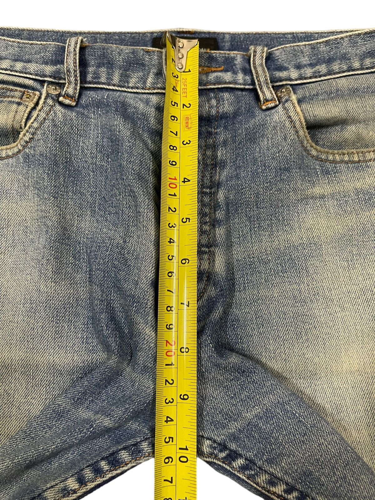 A.P.C. Vintage Japan Apc Blue Wash Style Distress Jeans Size US 30 / EU 46 - 14 Thumbnail