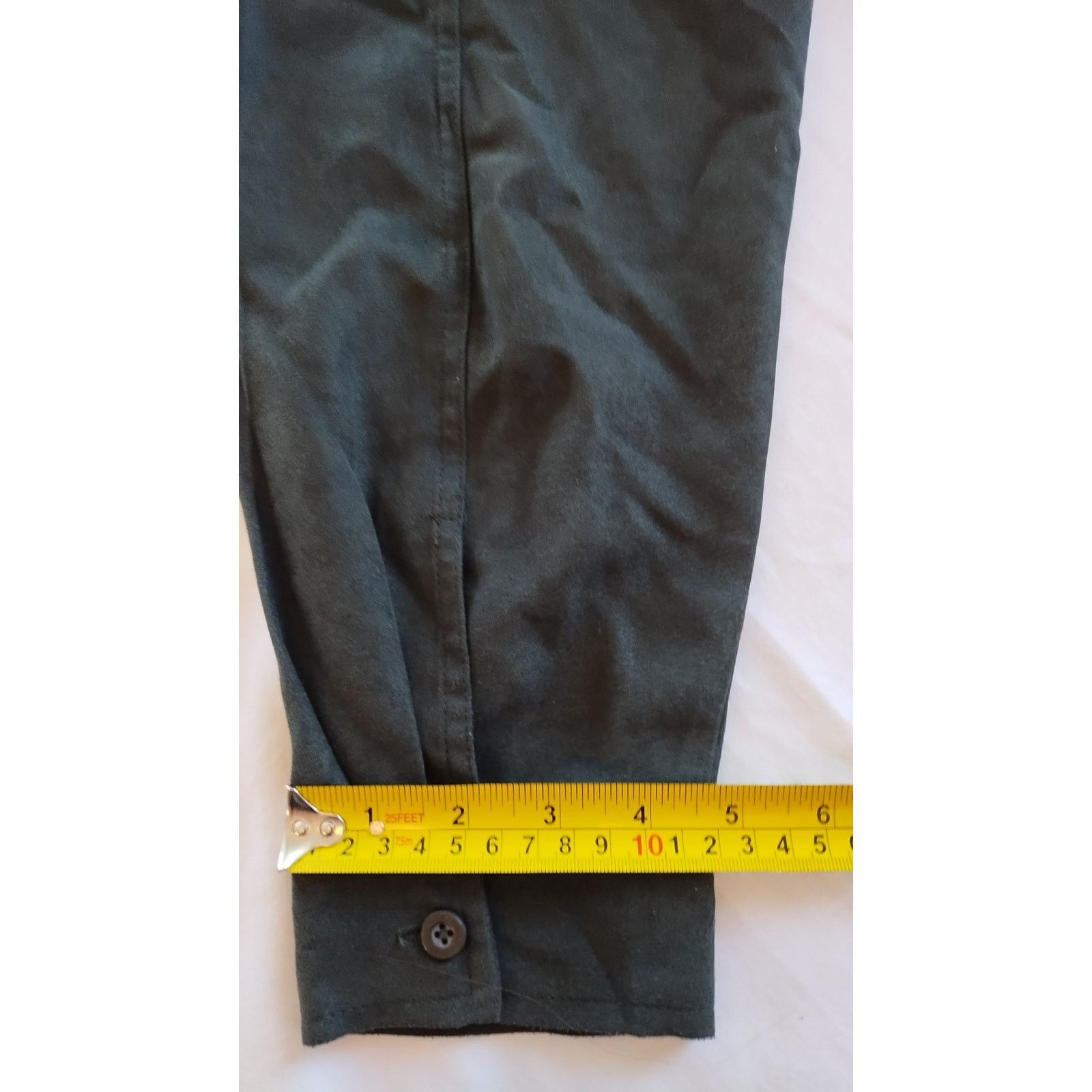 Avenue Avenue Army Olive Green Button Shirt Micro Suede size 22/24 Size 3XL / US 20-22 - 11 Thumbnail