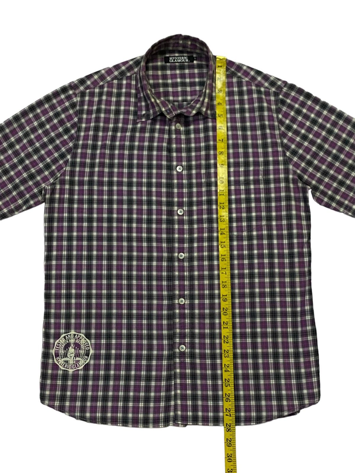 Hysteric Glamour Hysteric Glamour Checkered Pattern Button Ups Short Sleeve Size US M / EU 48-50 / 2 - 6 Thumbnail