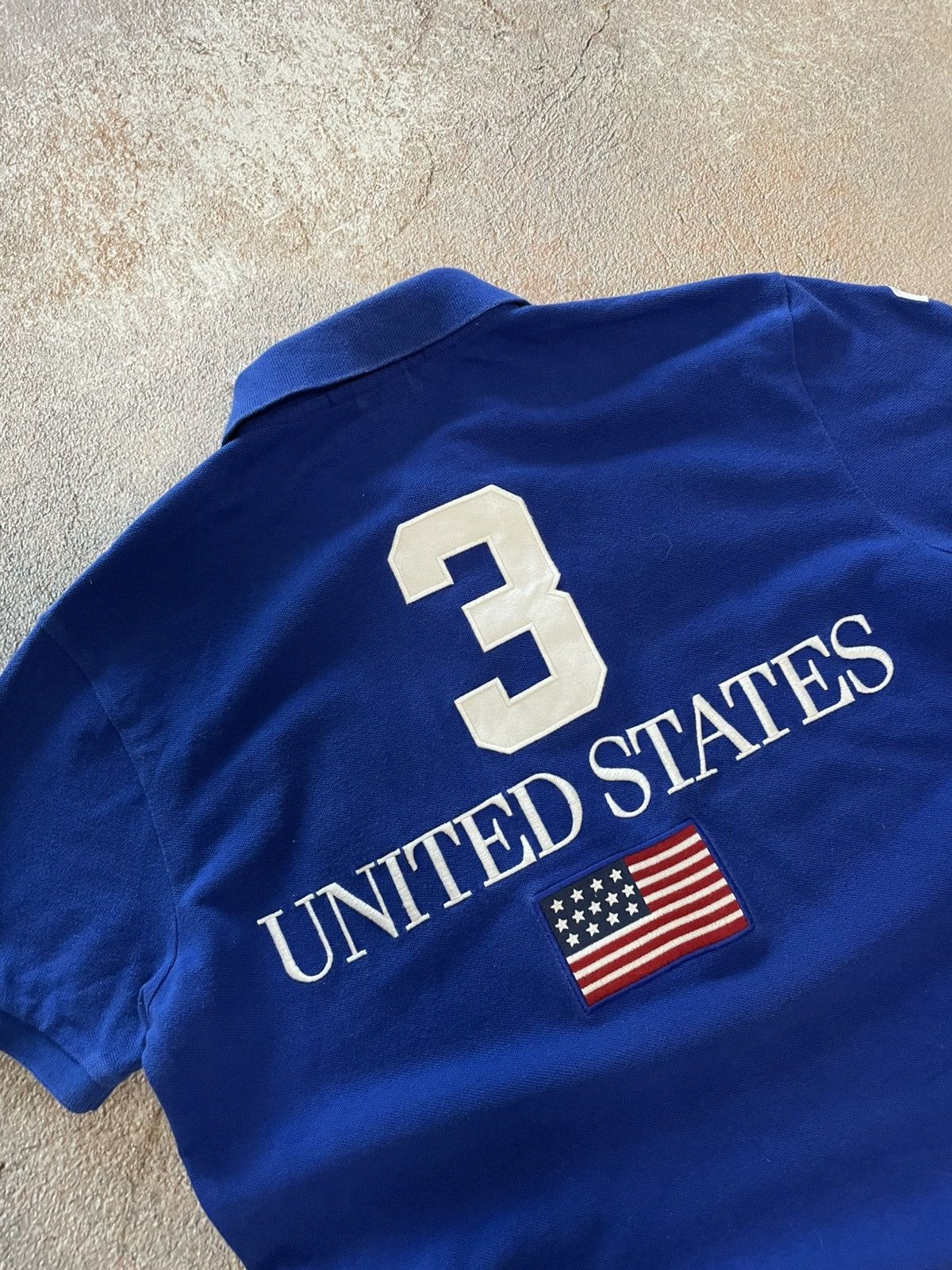 Polo Ralph Lauren Vintage Polo Ralph Lauren USA Flag Polo Shirt Size US M / EU 48-50 / 2 - 7 Thumbnail