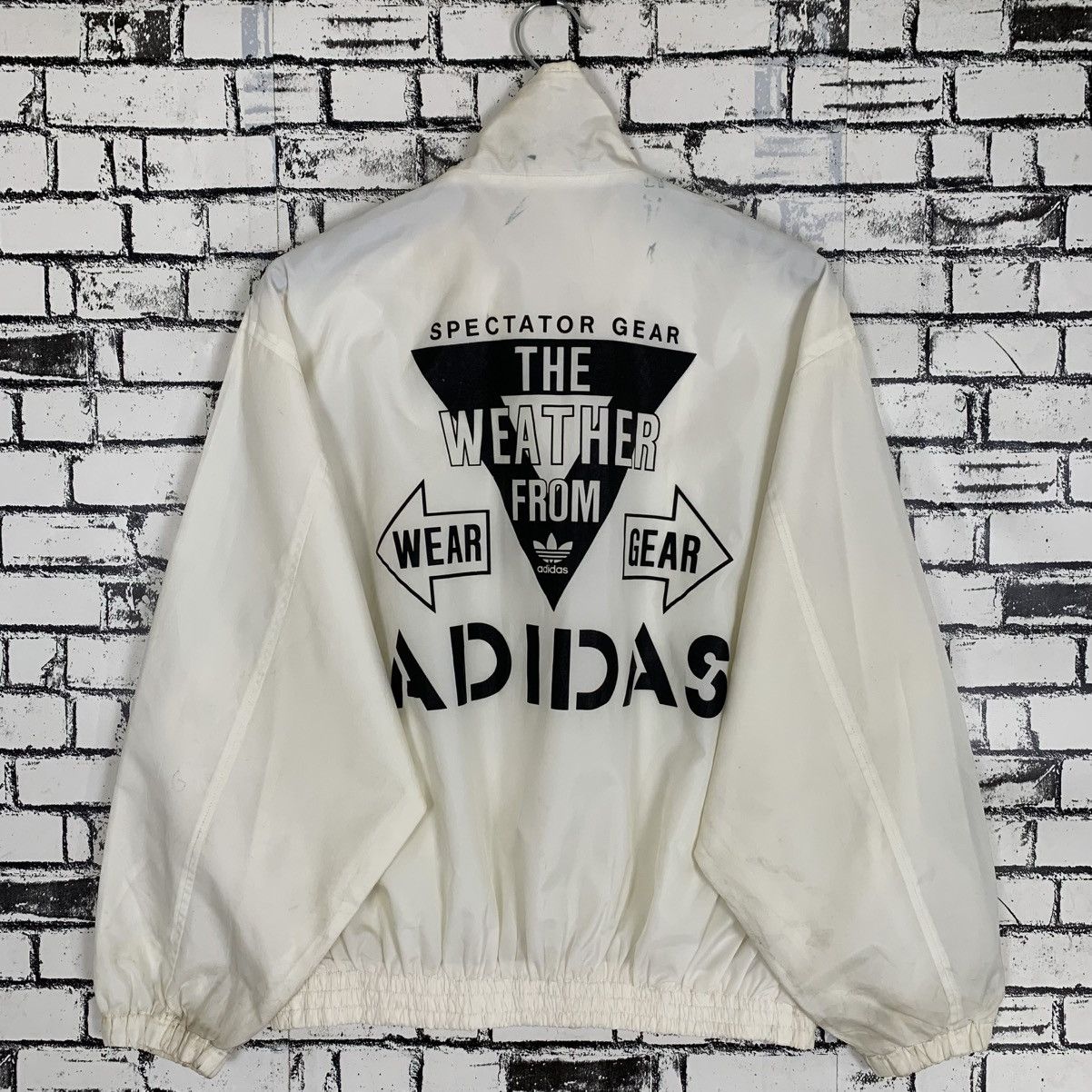 Adidas × Designer × Vintage Vintage Adidas Weather Club Zipper Light Jacket Medium Size Size US M / EU 48-50 / 2 - 7 Thumbnail