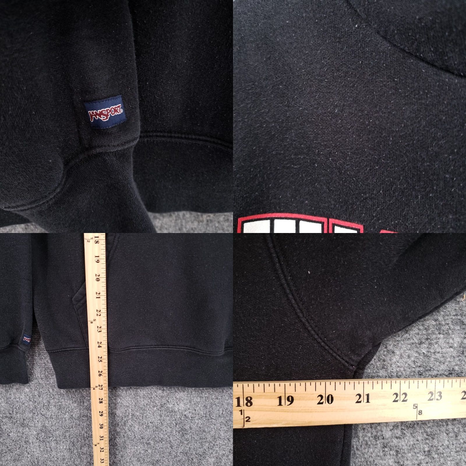 Jansport Jansport Winsconsin Badgers Hoodie Sweatshirt Mens Medium M Black Football Size US M / EU 48-50 / 2 - 8 Thumbnail