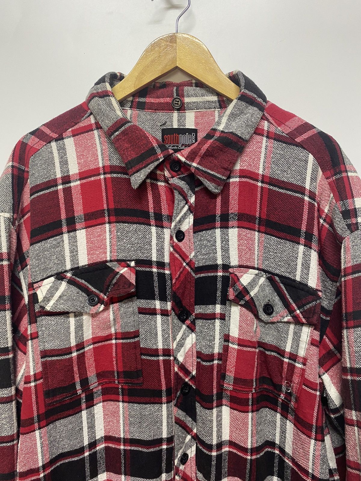 Japanese Brand × Southpole Vintage Southpole Shirt Plaid Lining Button Up Size US XL / EU 56 / 4 - 8 Thumbnail