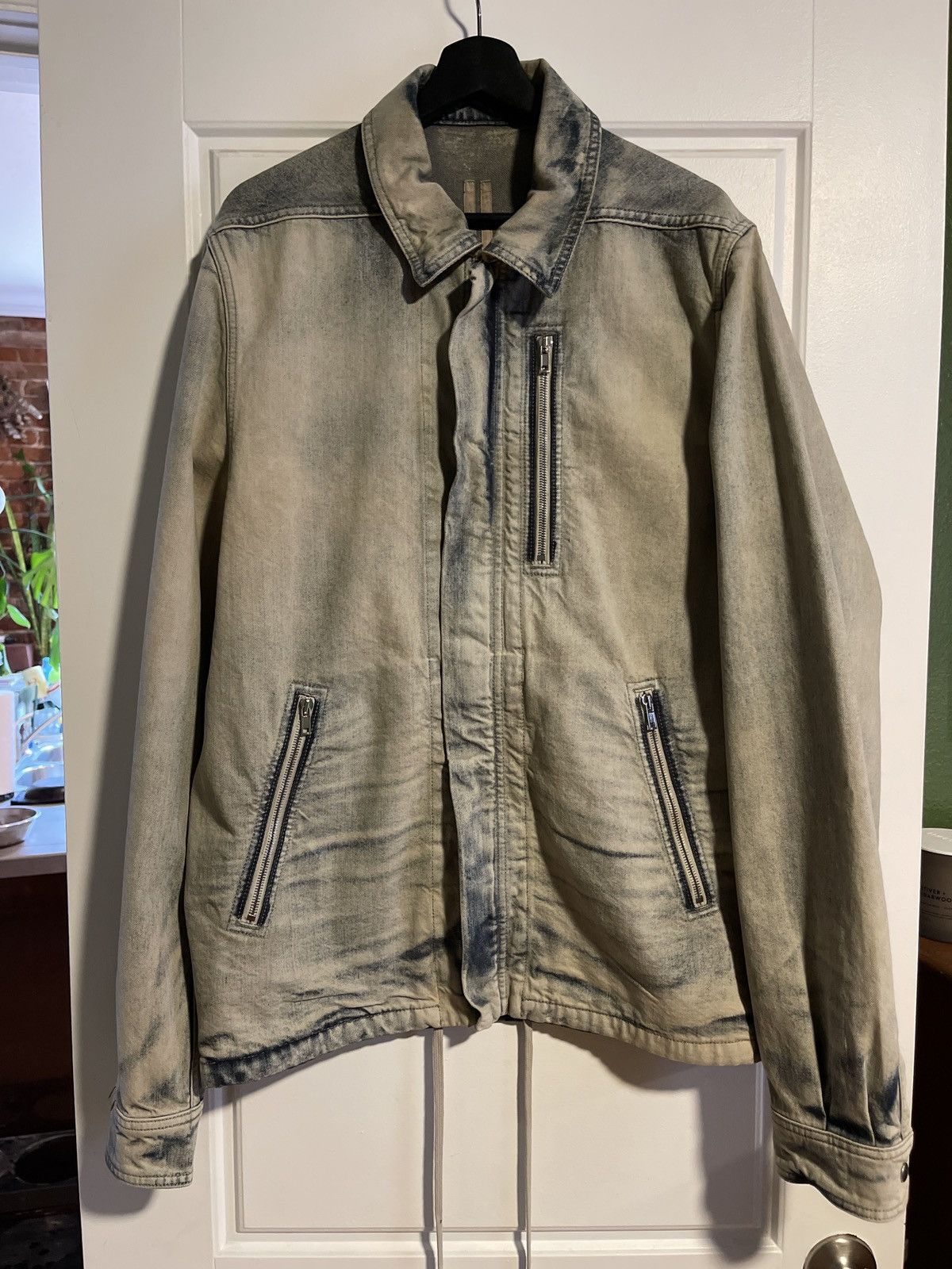 Rick Owens Drkshdw Rick Owens DRKSHDW Concealed Zipfront Jacket Size Large Size US L / EU 52-54 / 3 - 1 Thumbnail