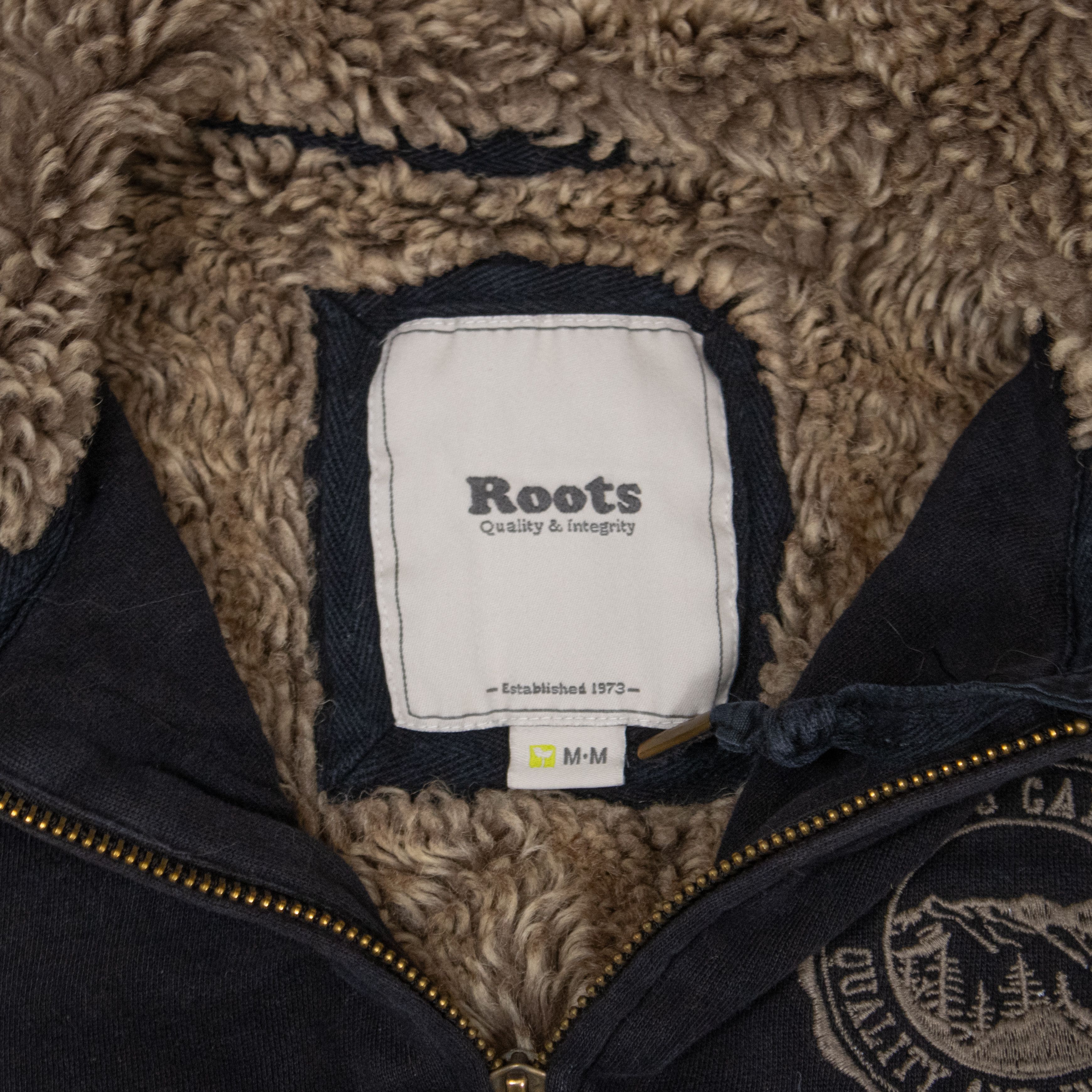 Roots Y2K 2000's 00's Root's Sasquatch Black Zip Hoodie Sweater Size US XS / EU 42 / 0 - 6 Thumbnail