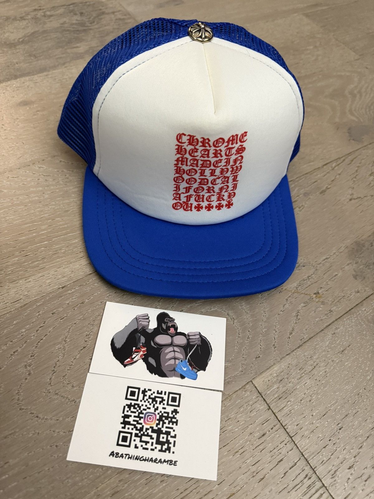 Chrome Hearts Chrome Hearts Eyechart Trucker Hat Size ONE SIZE - 2 Thumbnail