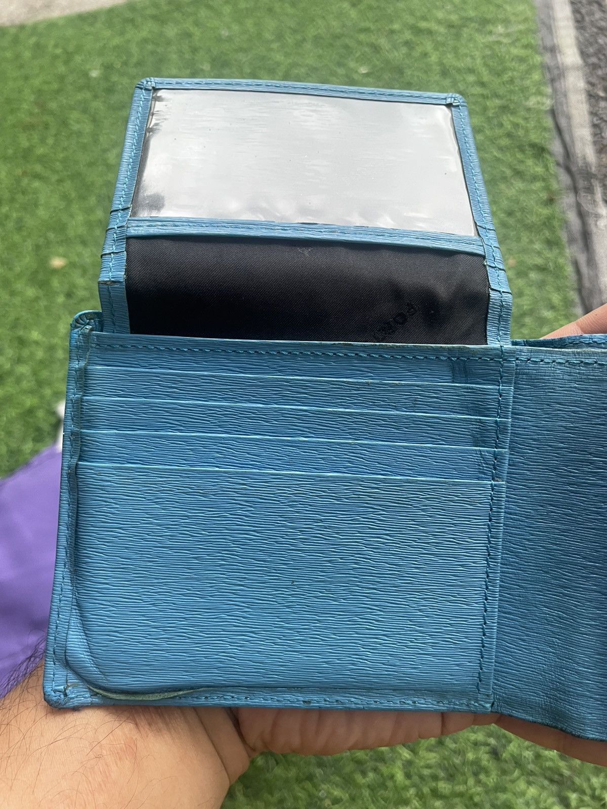 Porter Authentic Porter Yoshida & Co. Leather Wallet – Blue Size ONE SIZE - 6 Thumbnail