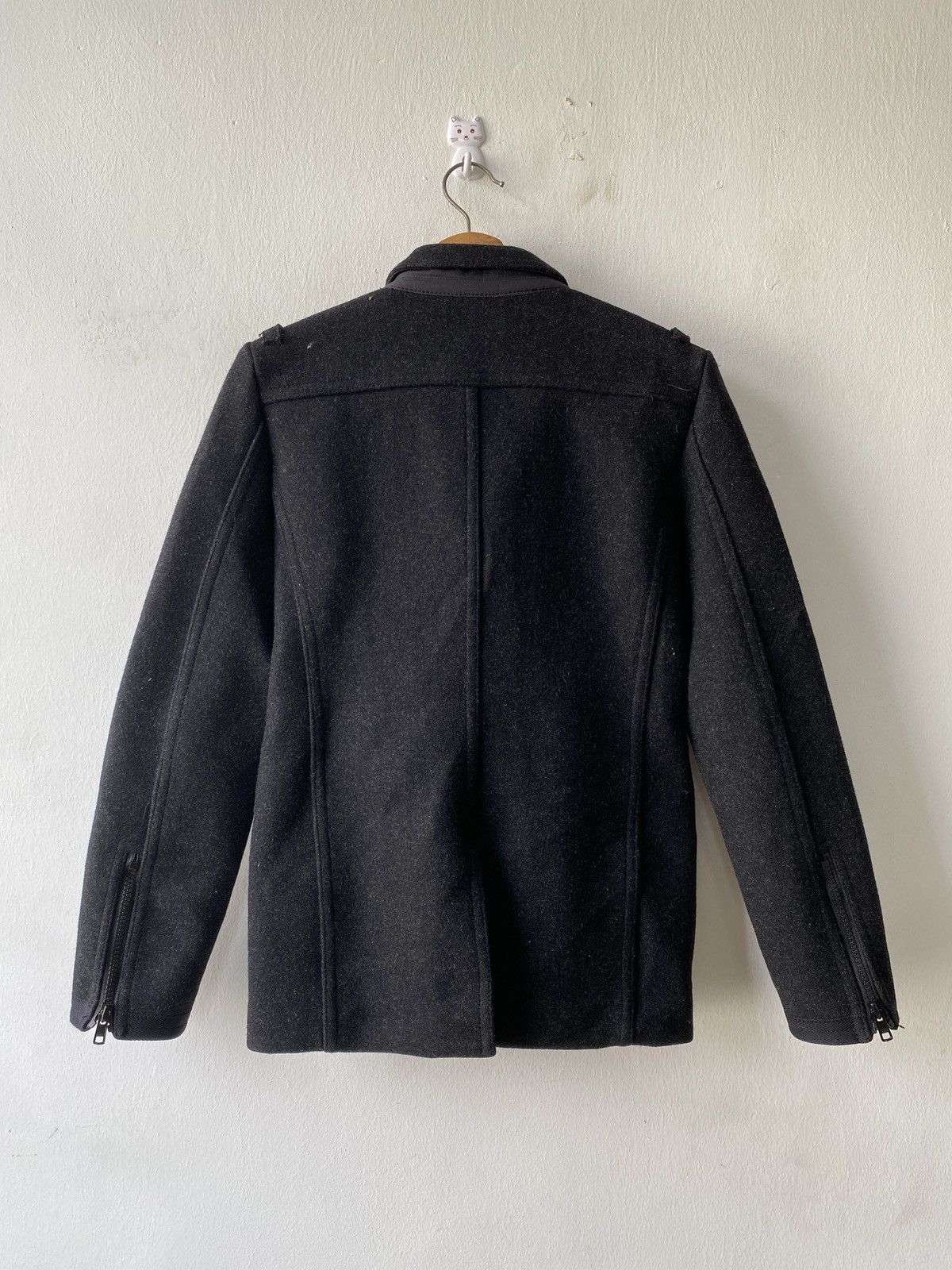 Untitled Artworks × Untitled&Co Untitled Men Wool Heavy Coat Jacket Size US S / EU 44-46 / 1 - 4 Thumbnail