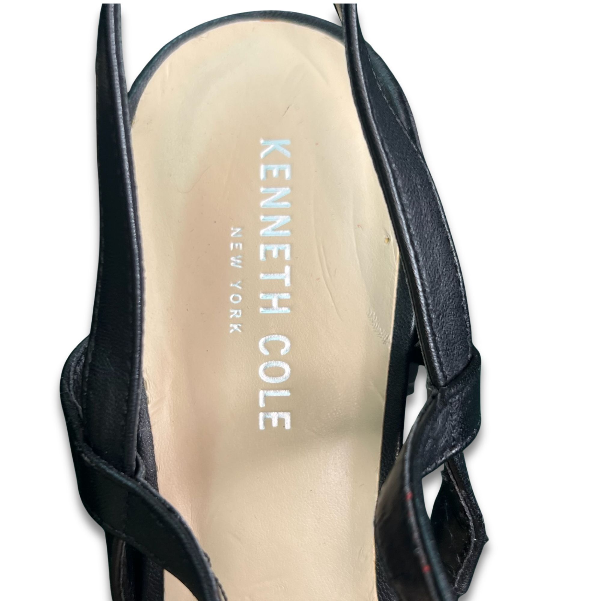 Kenneth Cole Kenneth Cole New York Maisie Low Black Leather Slingback San Size US 8 / IT 38 - 6 Thumbnail
