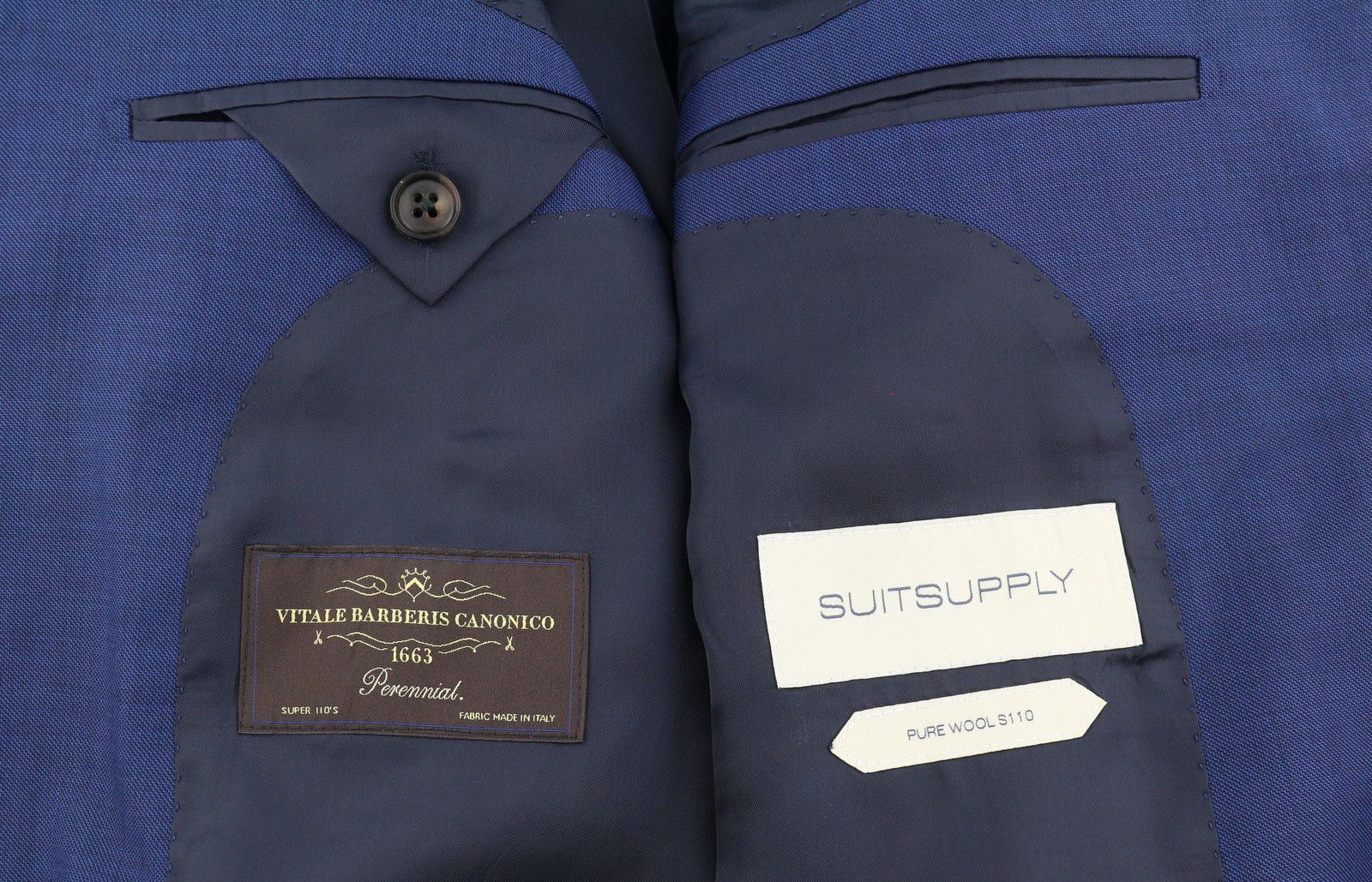 Suitsupply LAZIO UK36R Blue Wool Blazer 87262 Size 36R - 7 Thumbnail