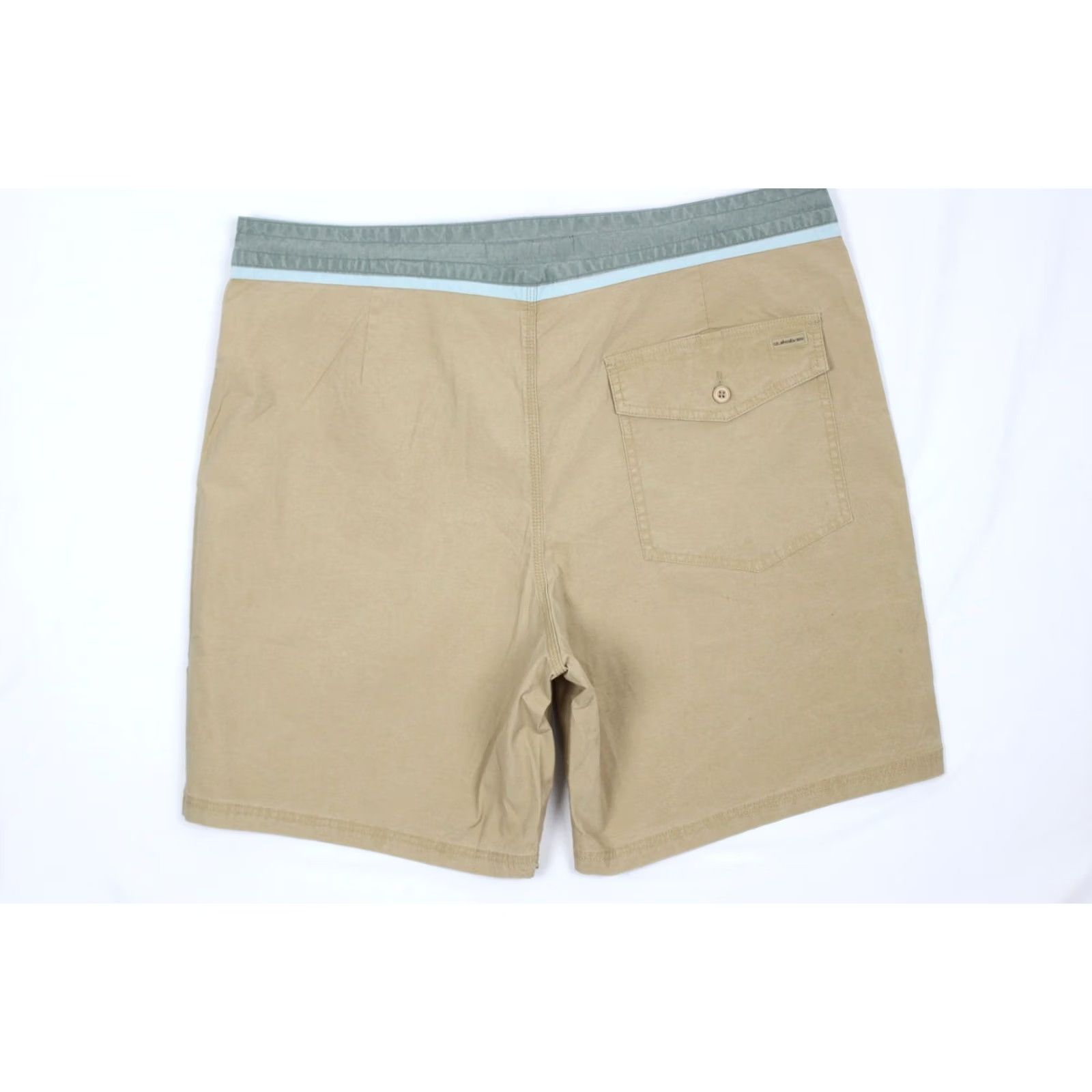 Quiksilver VINTAGE Quiksilver Men's Street Trunk Board Shorts 38 Brown 8" Inseam Gray KZM0 Size US 38 / EU 54 - 2 Thumbnail