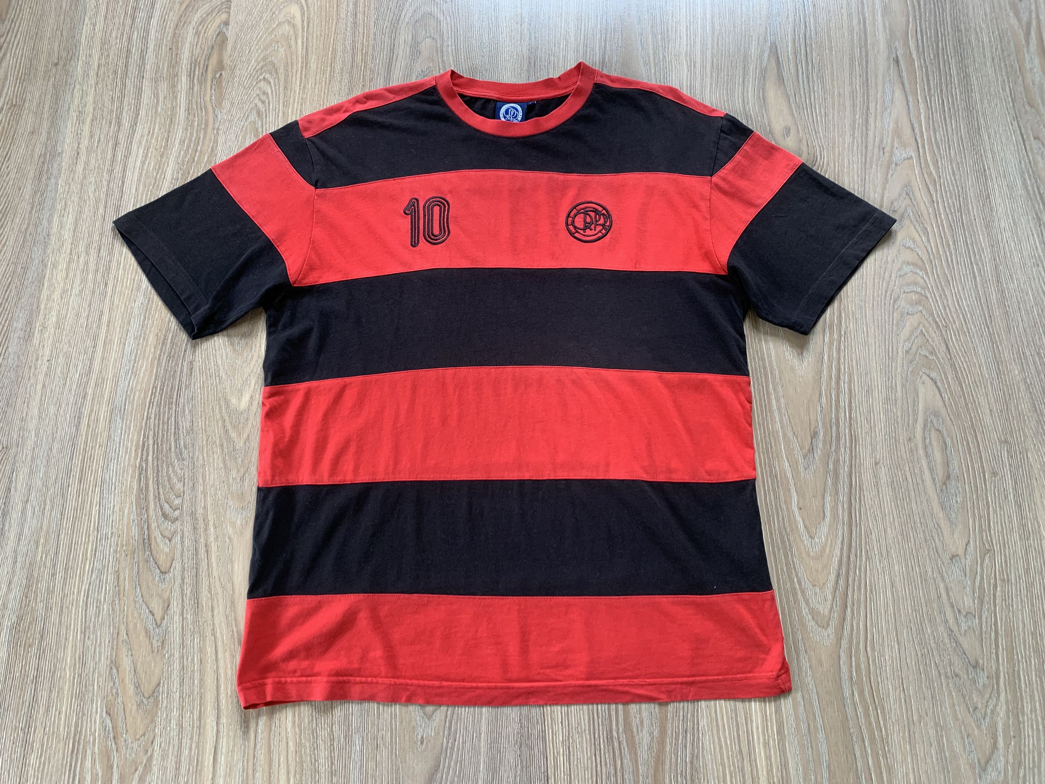 Vintage Queens Park Rangers FC Vintage Stripe Cotton Tee Jersey Size US L / EU 52-54 / 3 - 2 Thumbnail